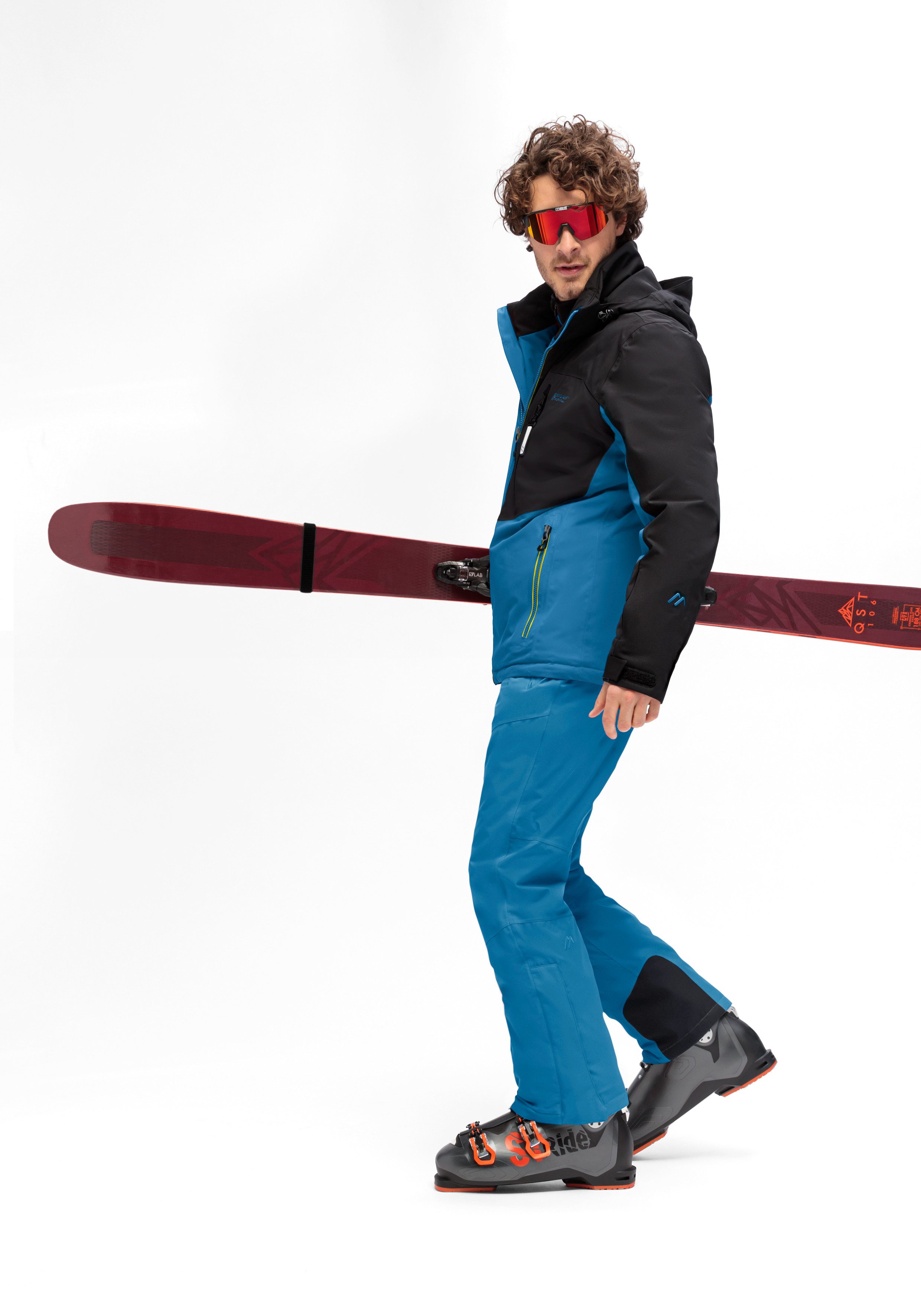 Maier Sports Skibroek Anton 2.1 Heren sneeuwbroek met bretels, wind/waterdicht, regular fit