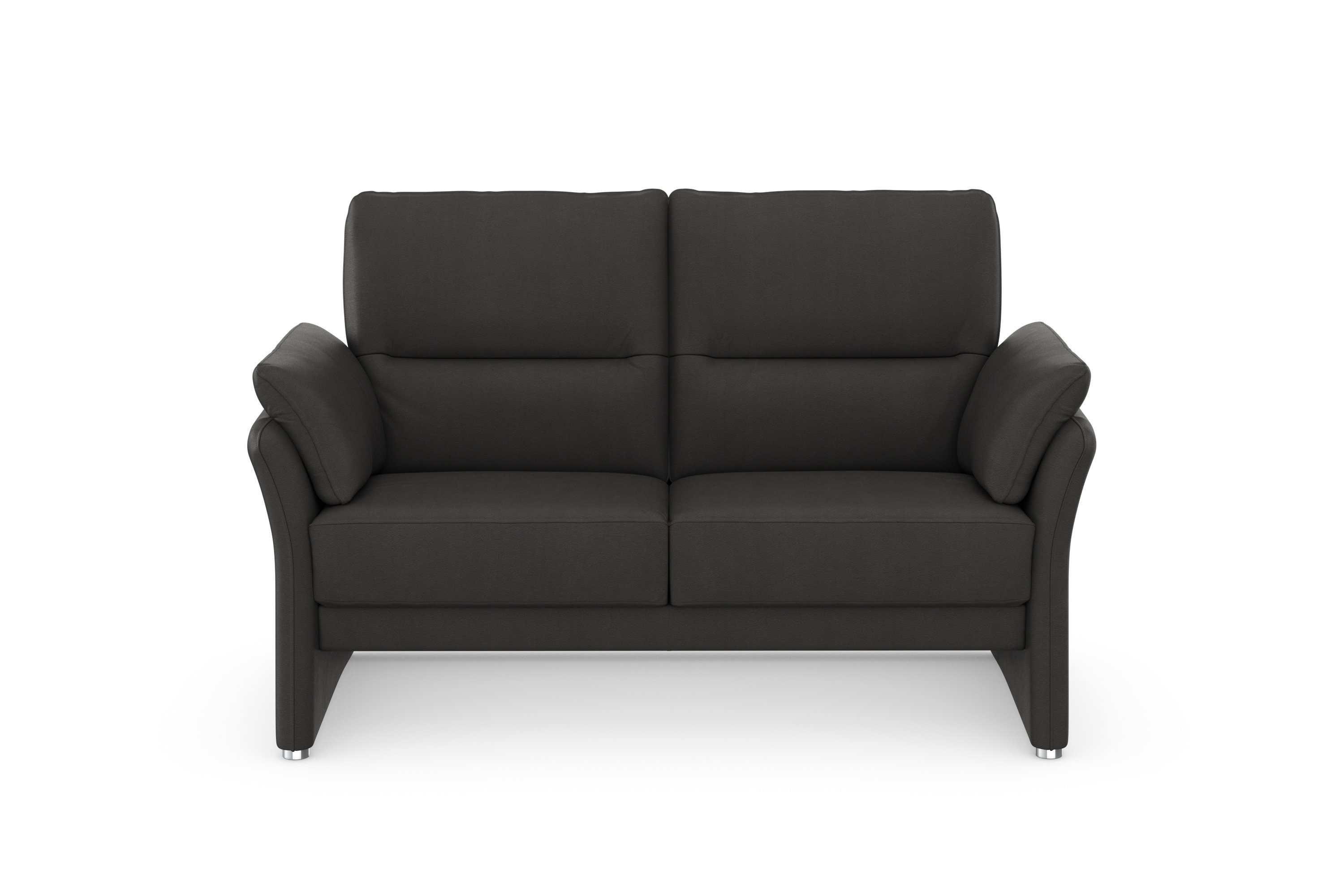 DOMO collection 2-zitsbank Pina elegant en tijdloos, smalle armleuningen, compacte afmetingen