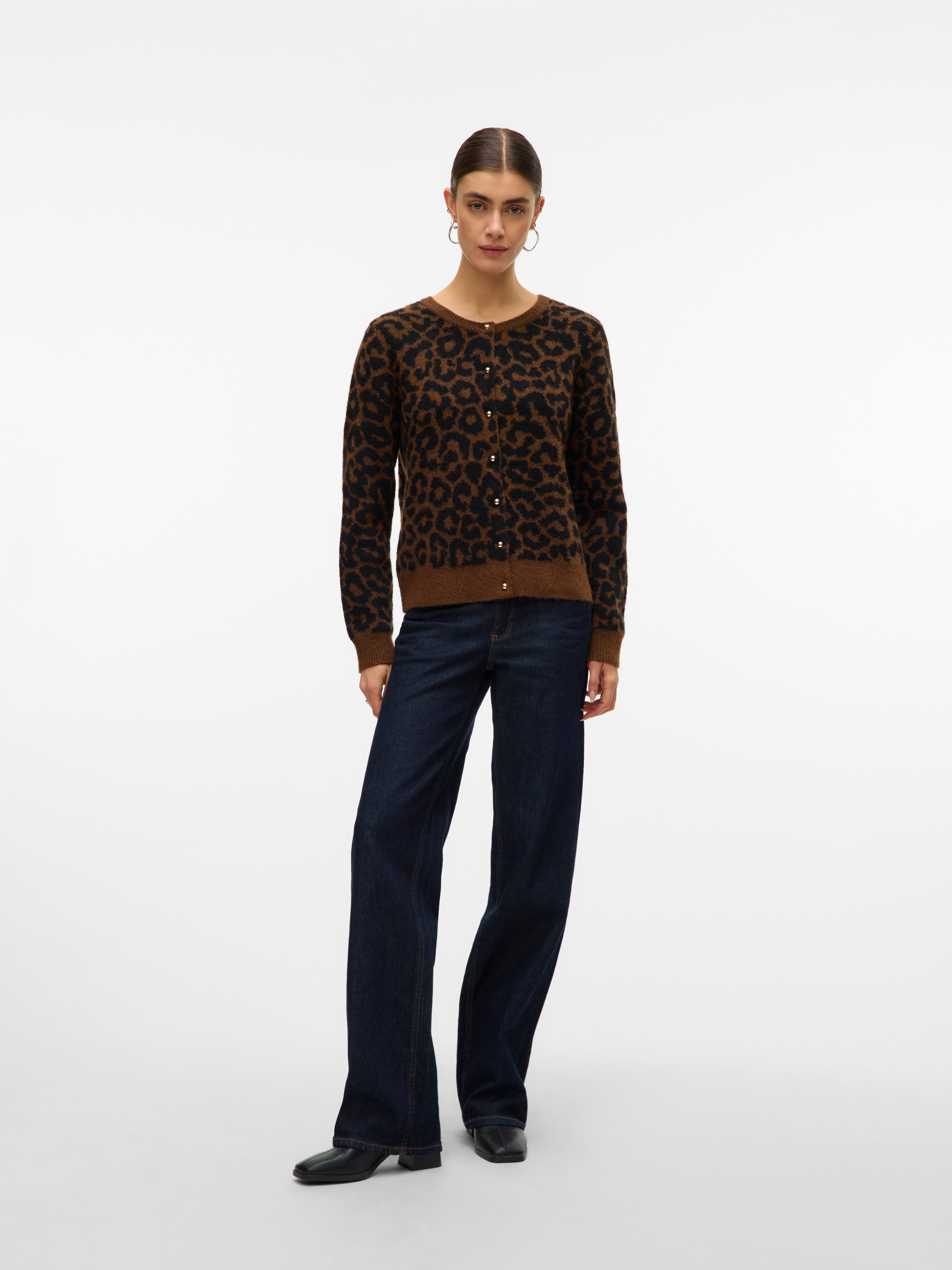 Vero Moda Vest VMNEWKAI LS O-NECK CARDIGAN BOO