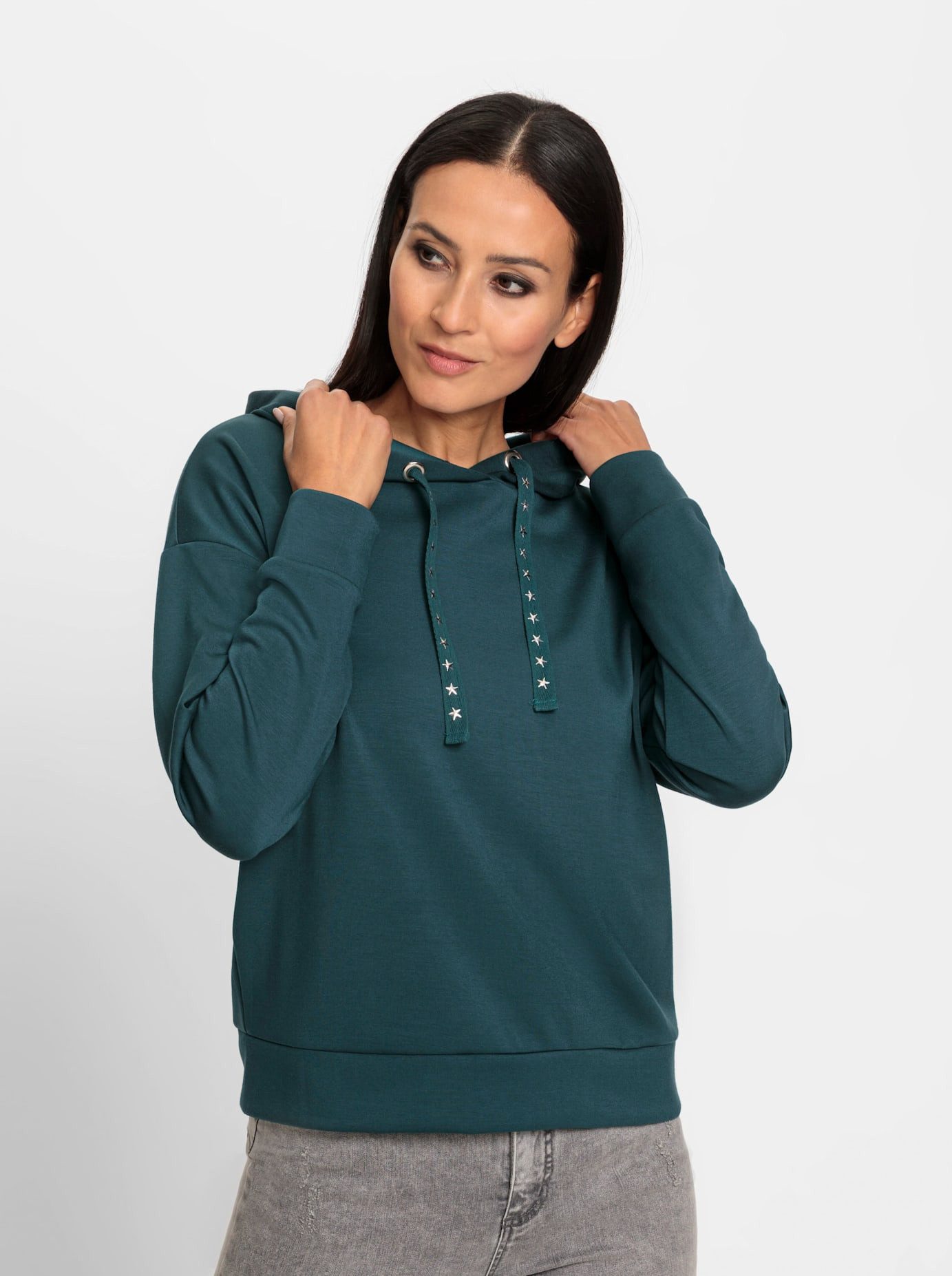 heine Sweatshirt dames sweaters maat 50 blauw