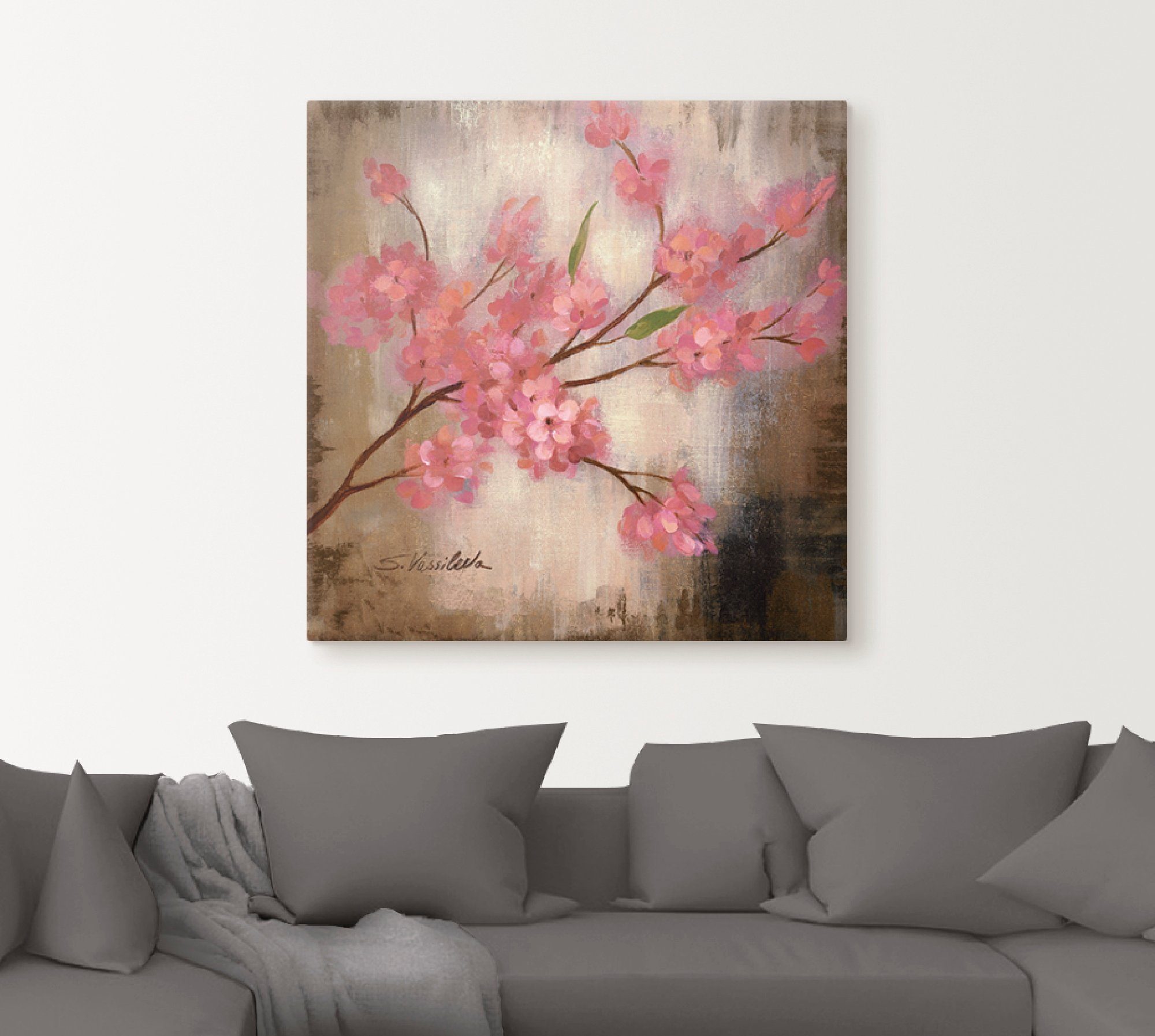 Artland Artprint op linnen Kersenbloesem I gespannen op een spieraam