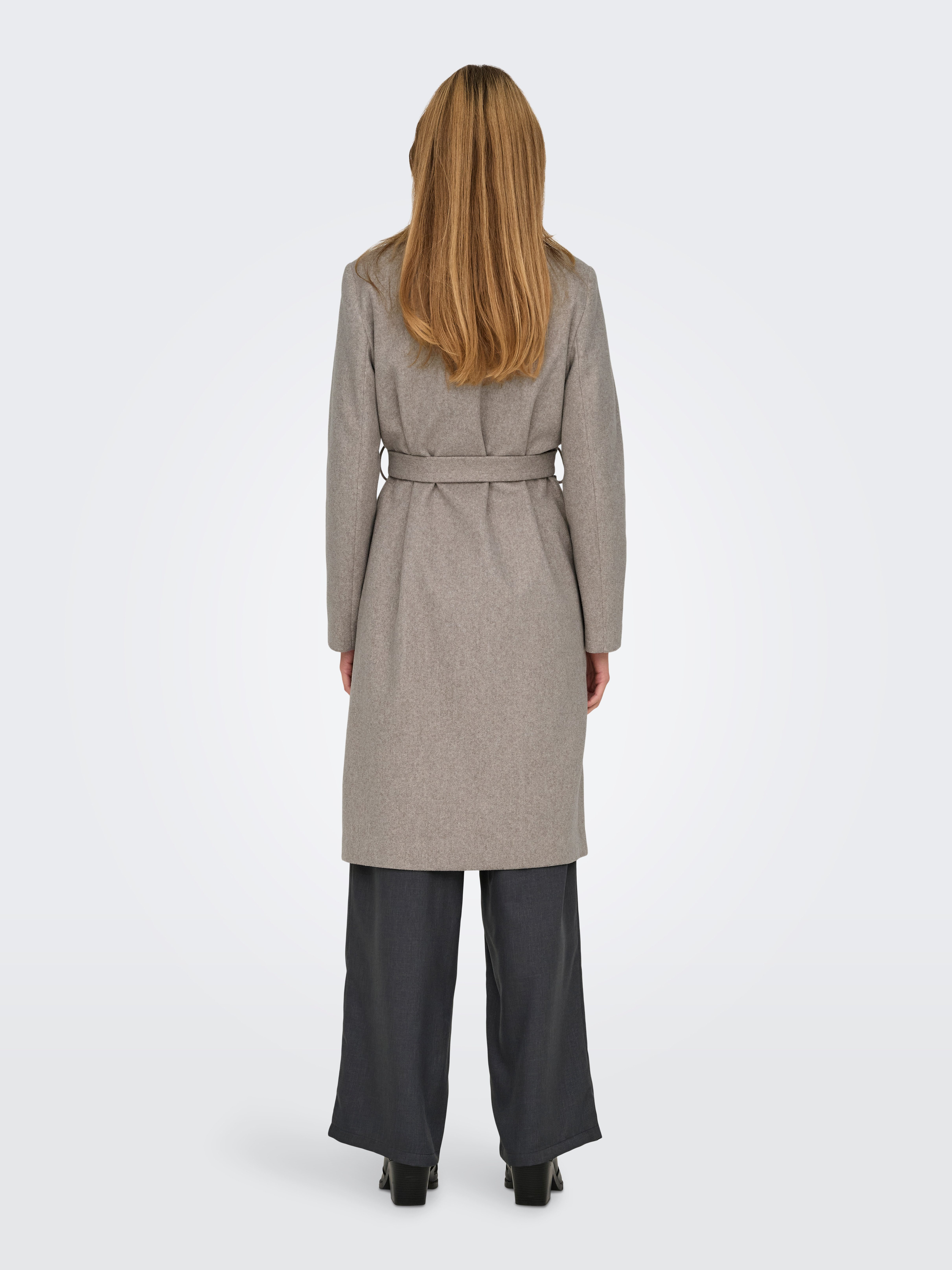 Only Lange jas ONLALVILDA LIFE WRAP COAT OTW