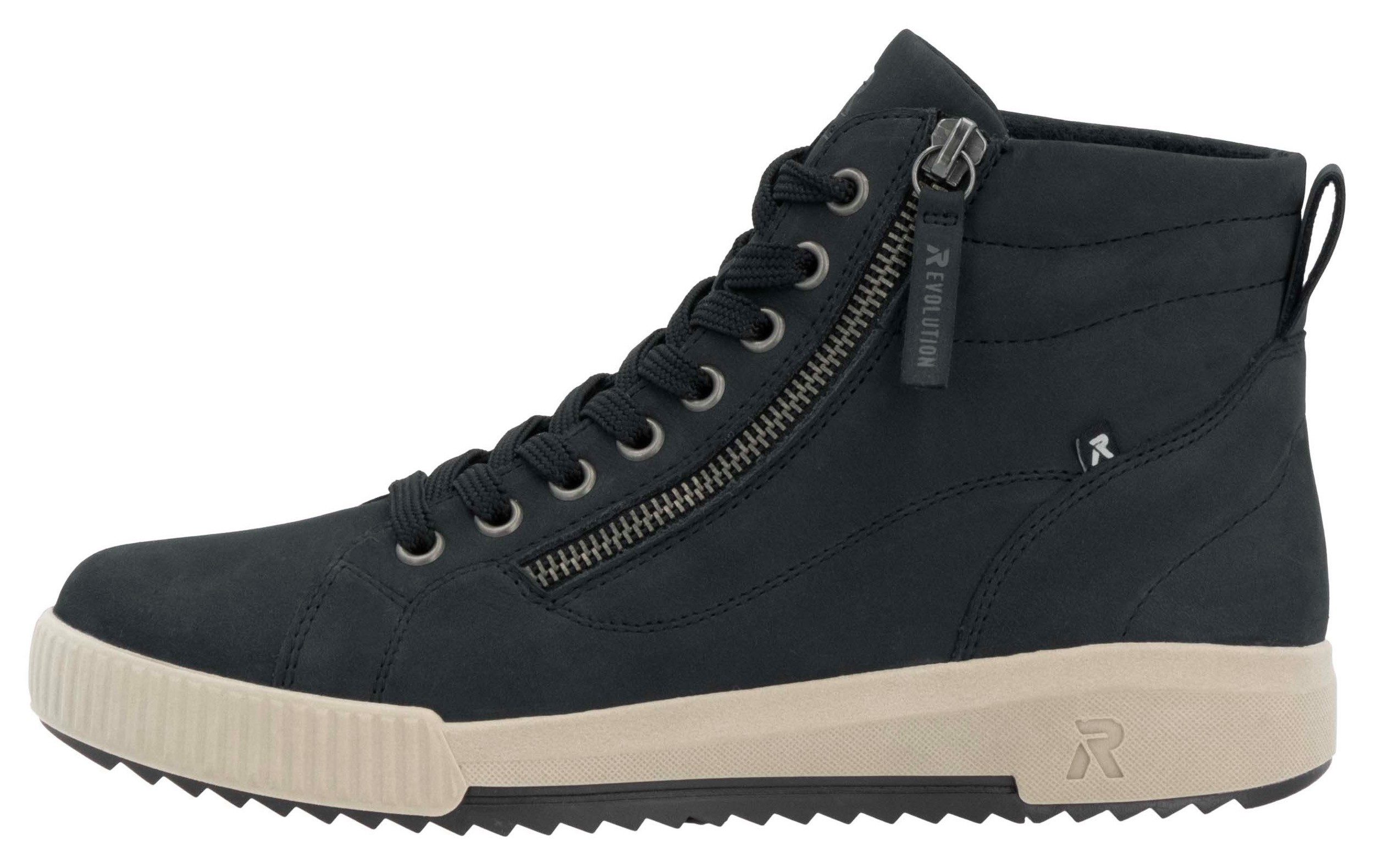 RIEKER Sport Hoge veterschoenen ankle boot, high top sneaker, leisure boots with zipper