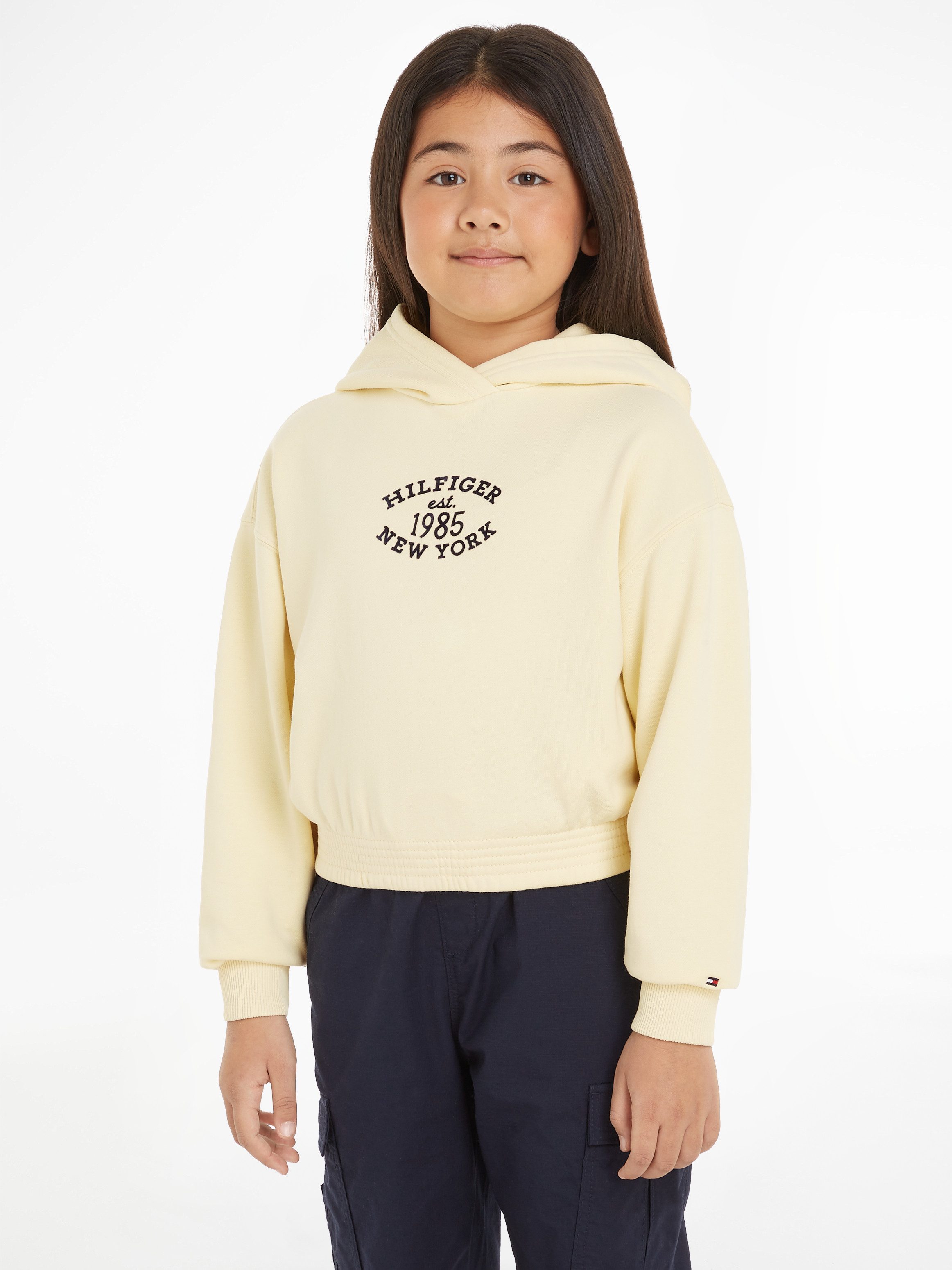 Tommy Hilfiger Hoodie MONOTYPE FLOCK HOODIE Kinderen tot 16 jaar met logo-opdruk