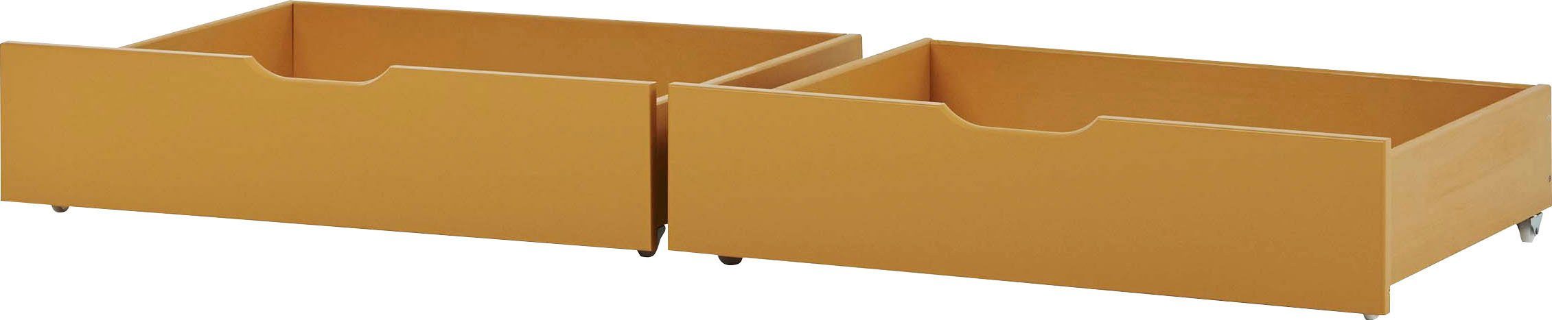 Hoppekids Bedlade ECO Comfort op wieltjes in 7 kleuren te bestellen 2 stuks (2 stuks)