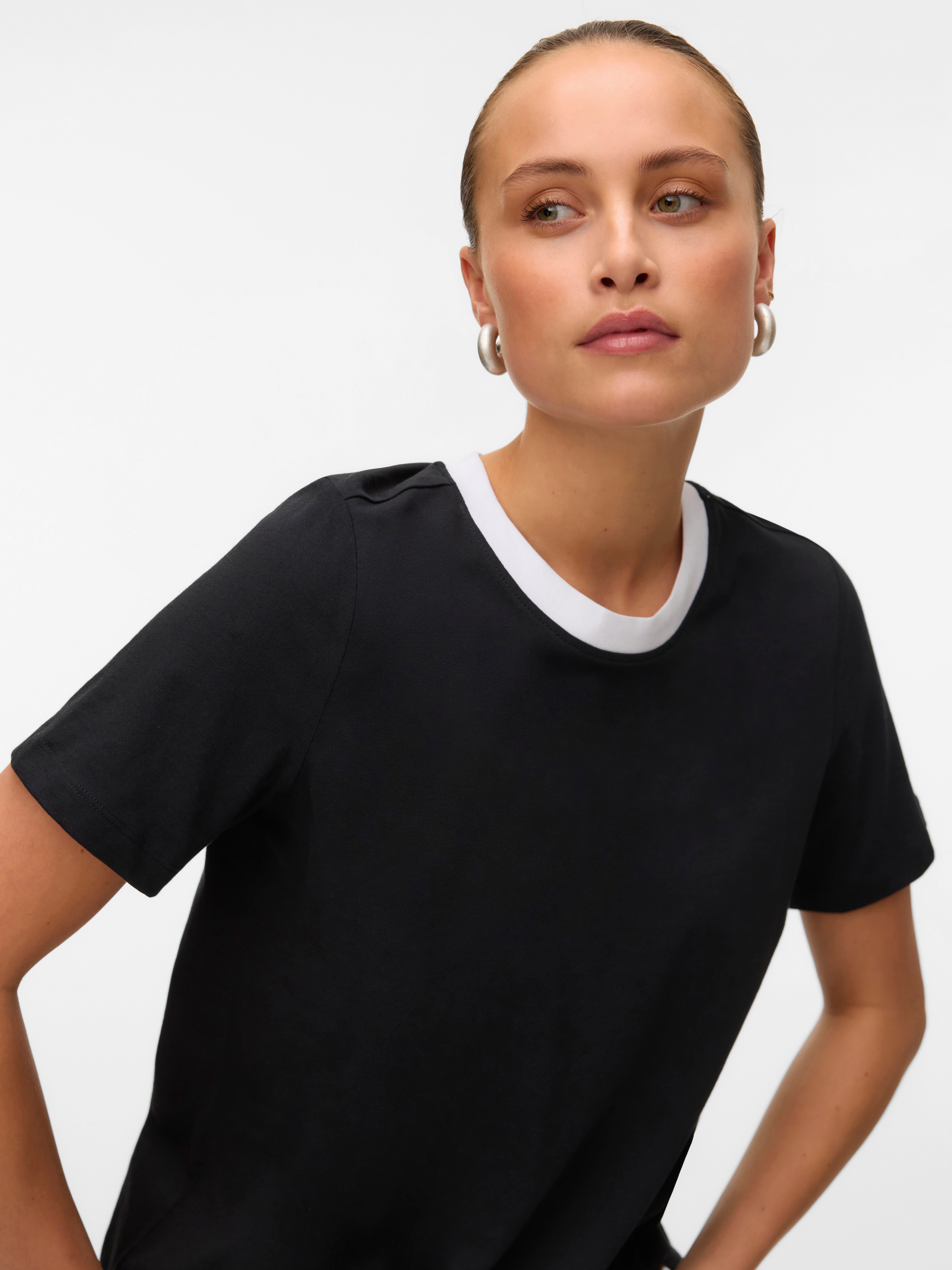 Vero Moda Shirt met korte mouwen VMPAULINA SS T-SHIRT GA JRS NOOS