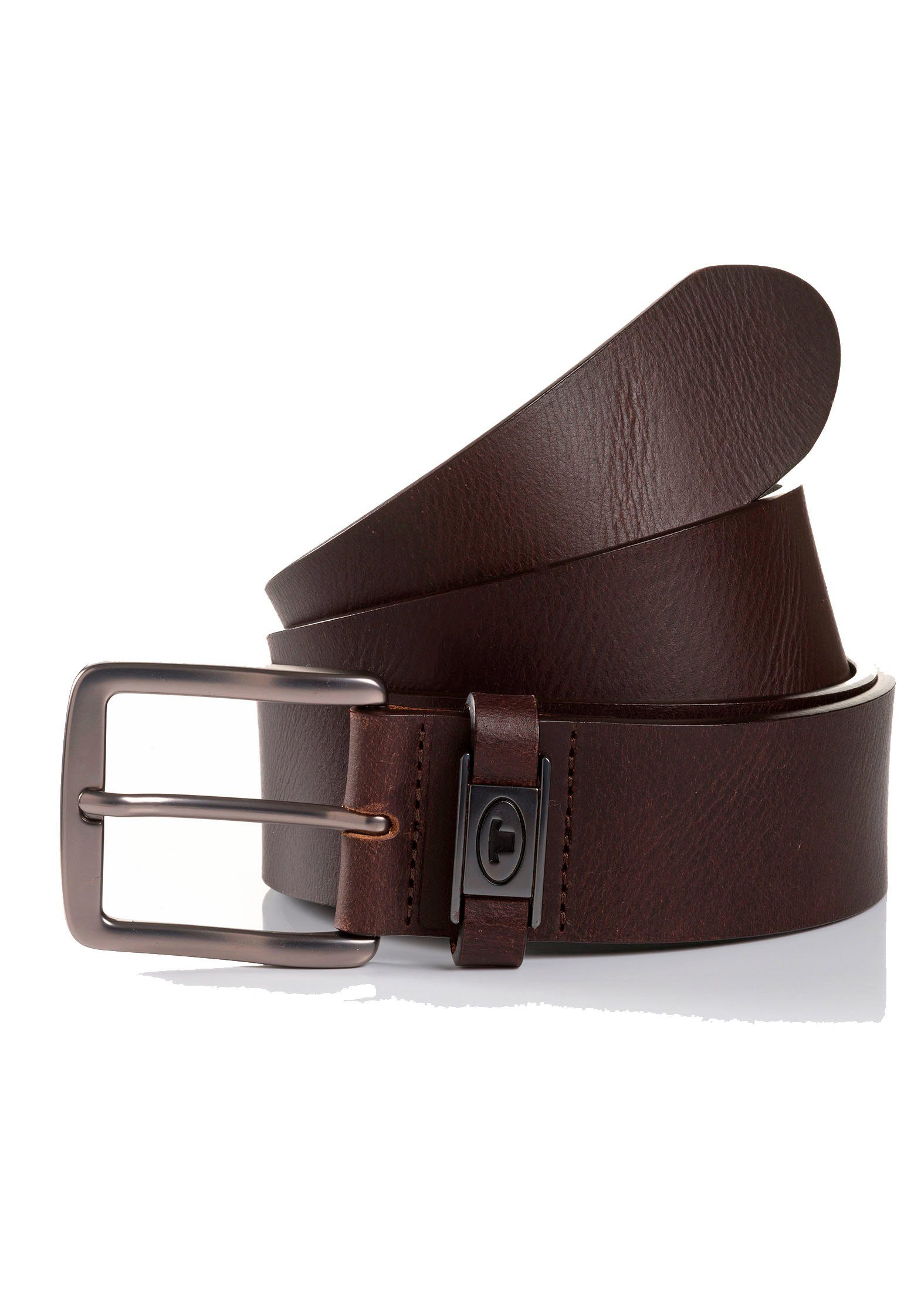 Tom Tailor Leren riem TTJULIAN 4 cm brede herenriem, ideaal voor jeans, tot maat 120