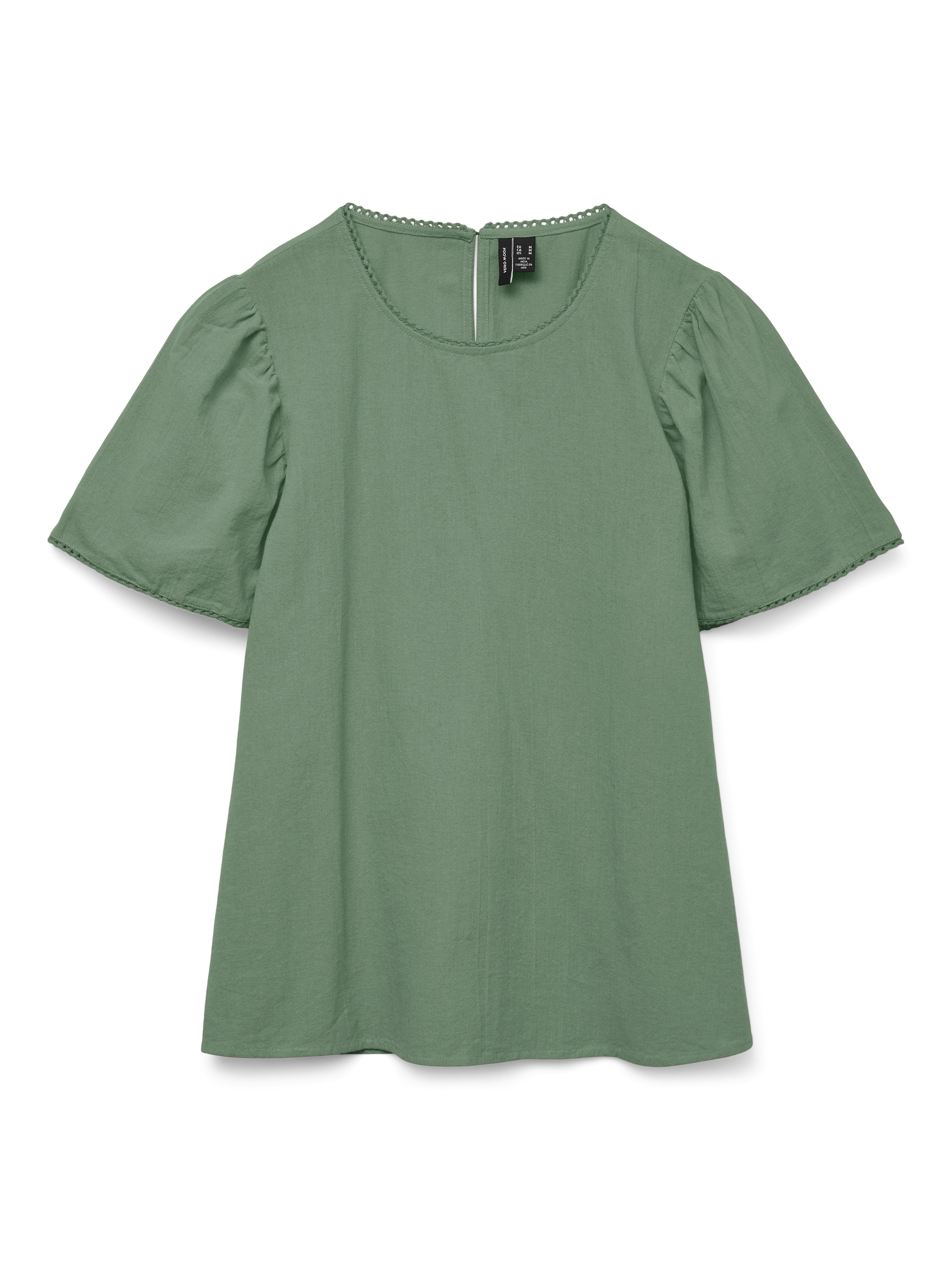 Vero Moda Blouse met korte mouwen VMPRETTY SS TOP WVN GA NOOS