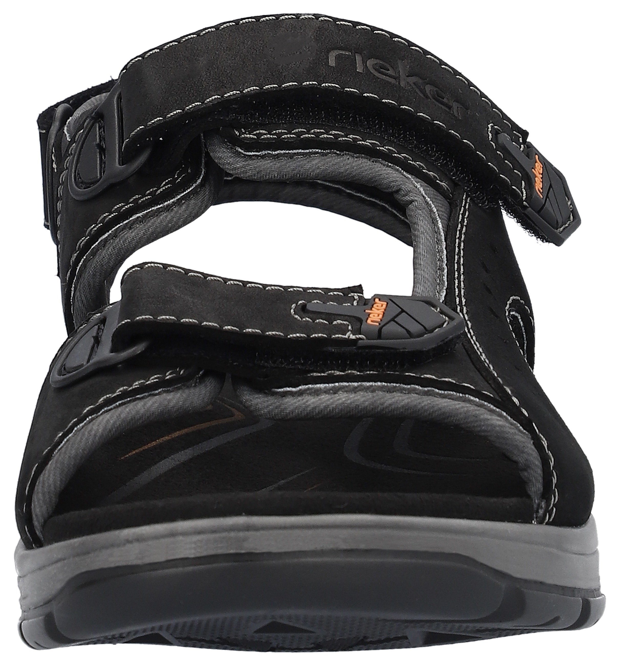 Rieker Sandalen , zomerschoen, klittenbandschoen, vrijetijdssandaal, met 3 klittenbandsluitingen
