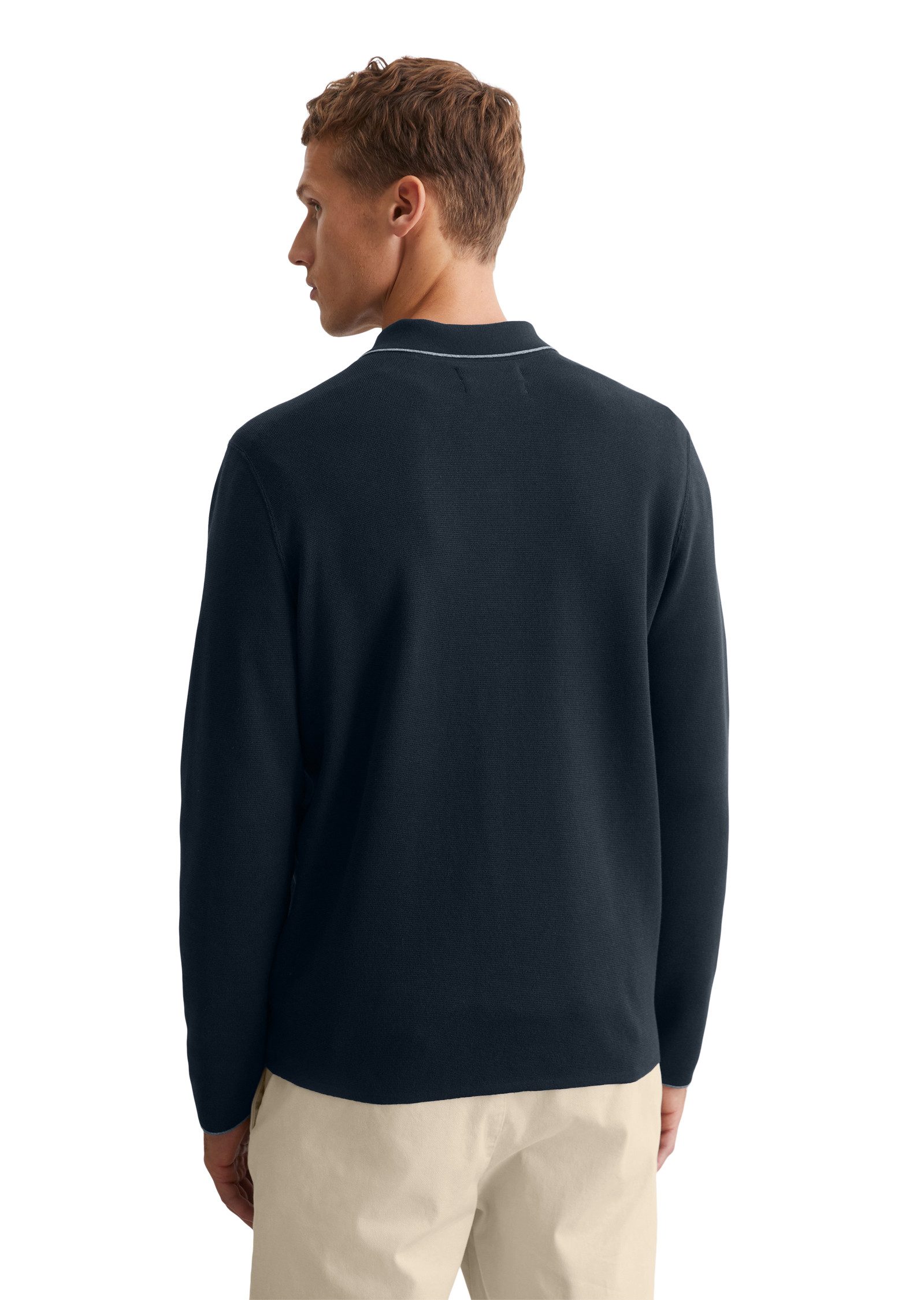 Marc O'Polo Trui met polokraag elegante dicht gebreide milano-structuur