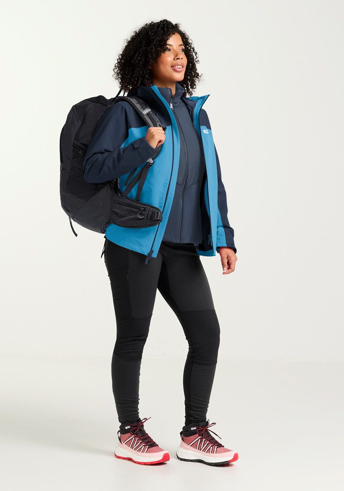 Jack Wolfskin Functioneel 3-in-1-jack WILD PLACES 3IN1 JKT W