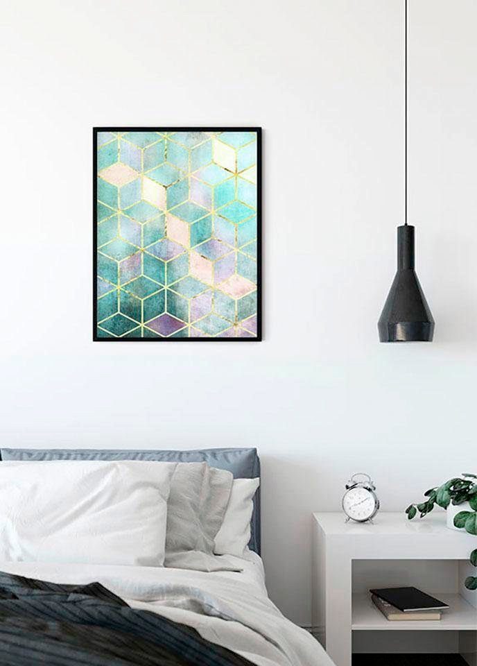 Komar Wanddecoratie Mozaïek Verde Wanddecoratie - zonder lijst (1 stuk)