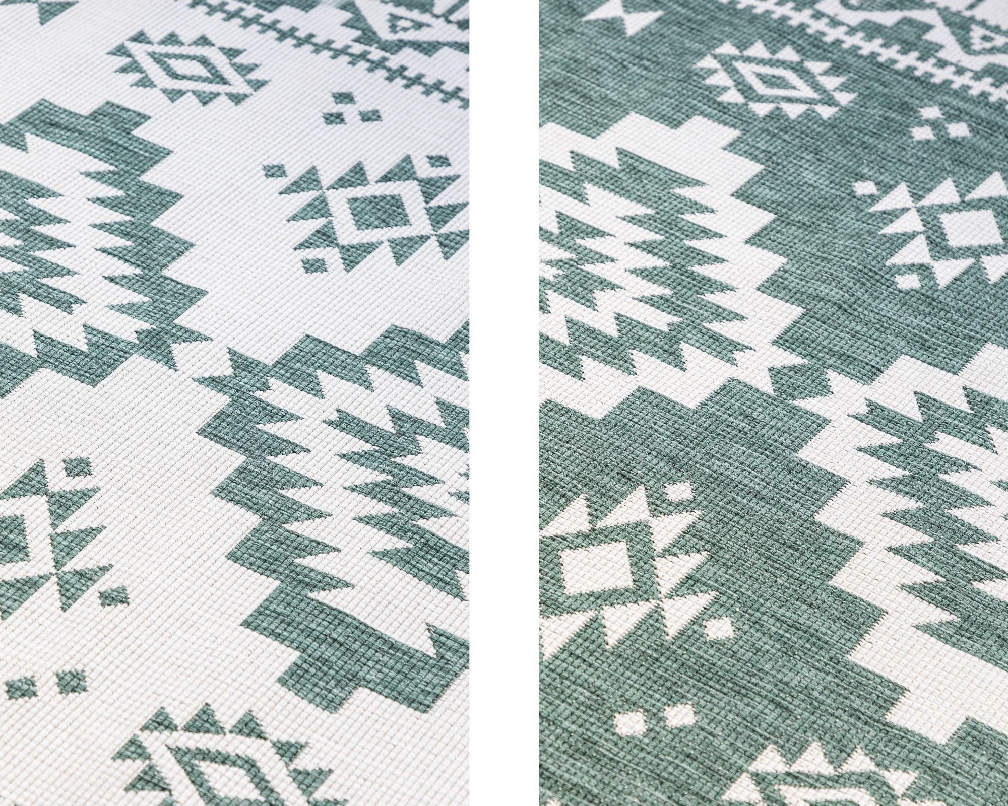 ELLE DECORATION Vloerkleed Dynamic, omkeerbaar tapijt Vlakweefsel, binnen- en buiten, modern, omkeerbaar, balkon, woonkamer, buiten
