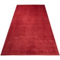 carpet city loper softshine 2236 hoge pool, unikleurig, bijzonder zacht, ideaal voor hal, entree, woonkamer rood