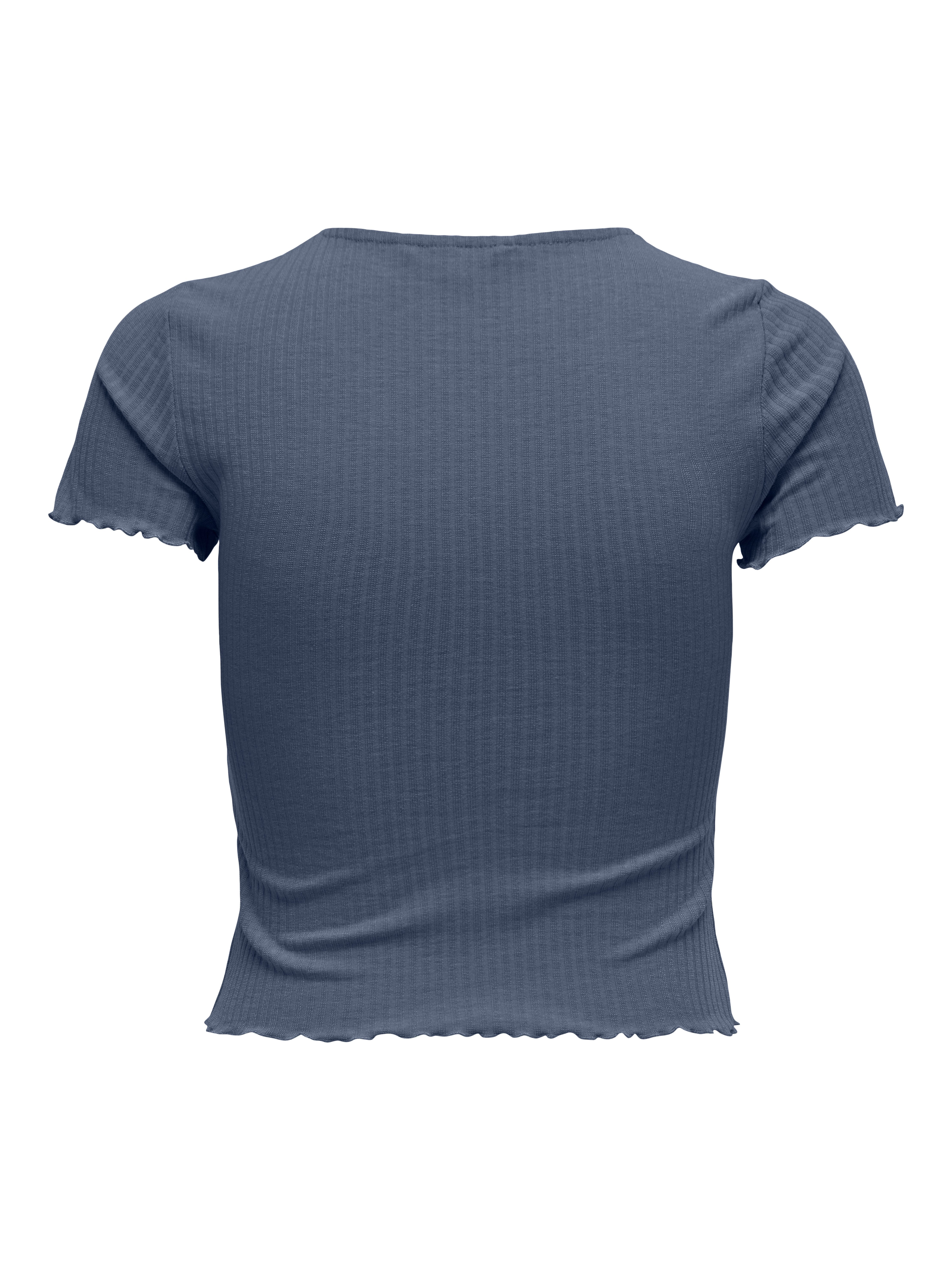 Only Shirt met ronde hals ONLEMMA S/S SHORT TOP NOOS JRS