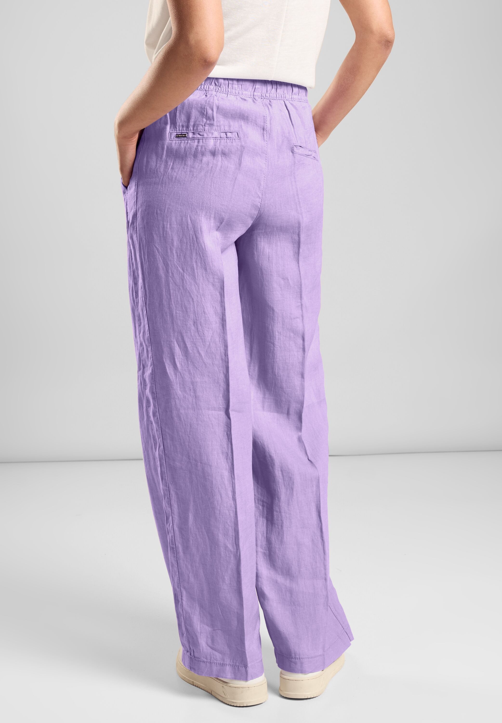 STREET ONE Stoffen broek met steekzakken opzij