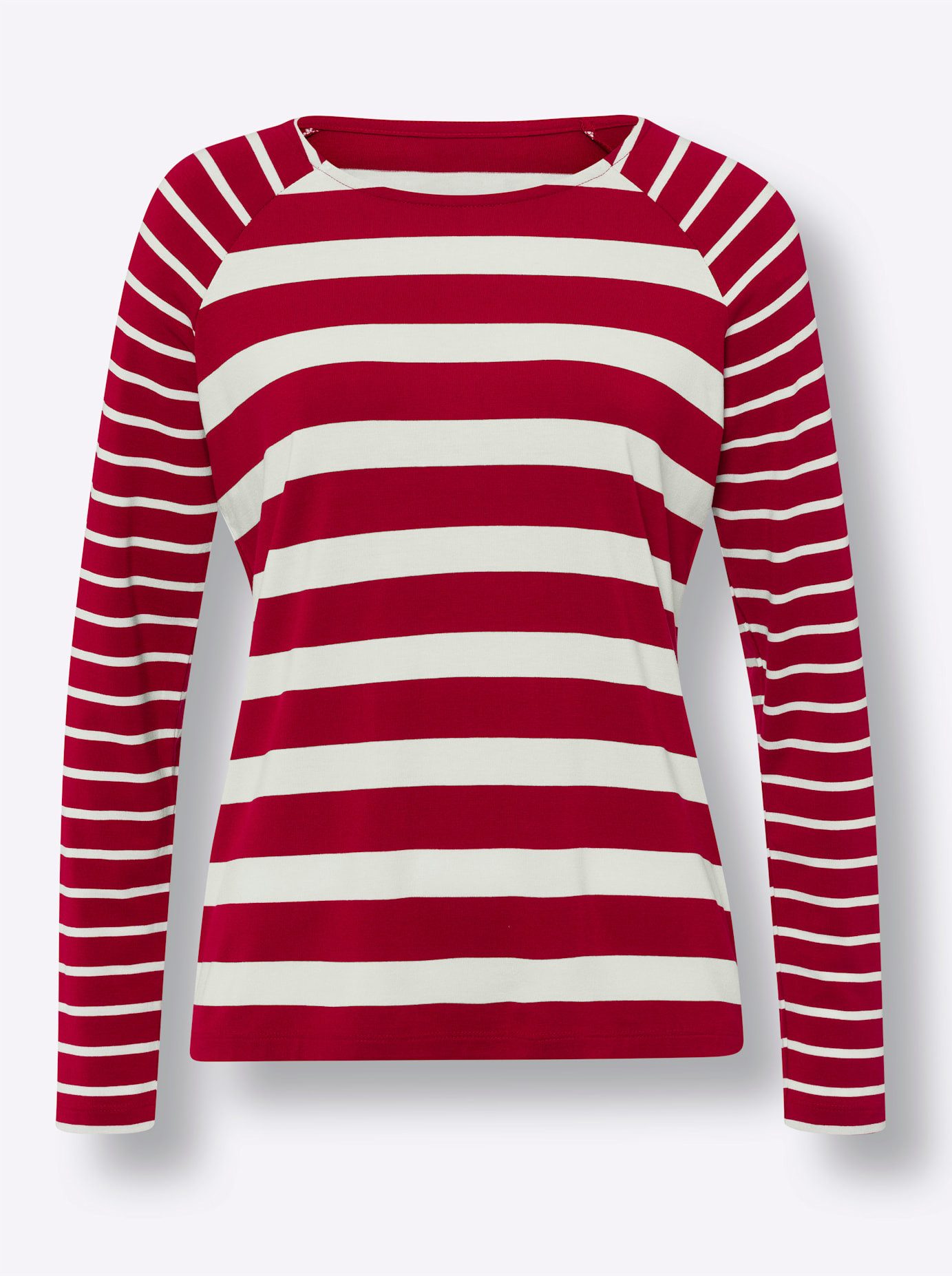 heine Shirt met ronde hals Gestreept shirt (1-delig)