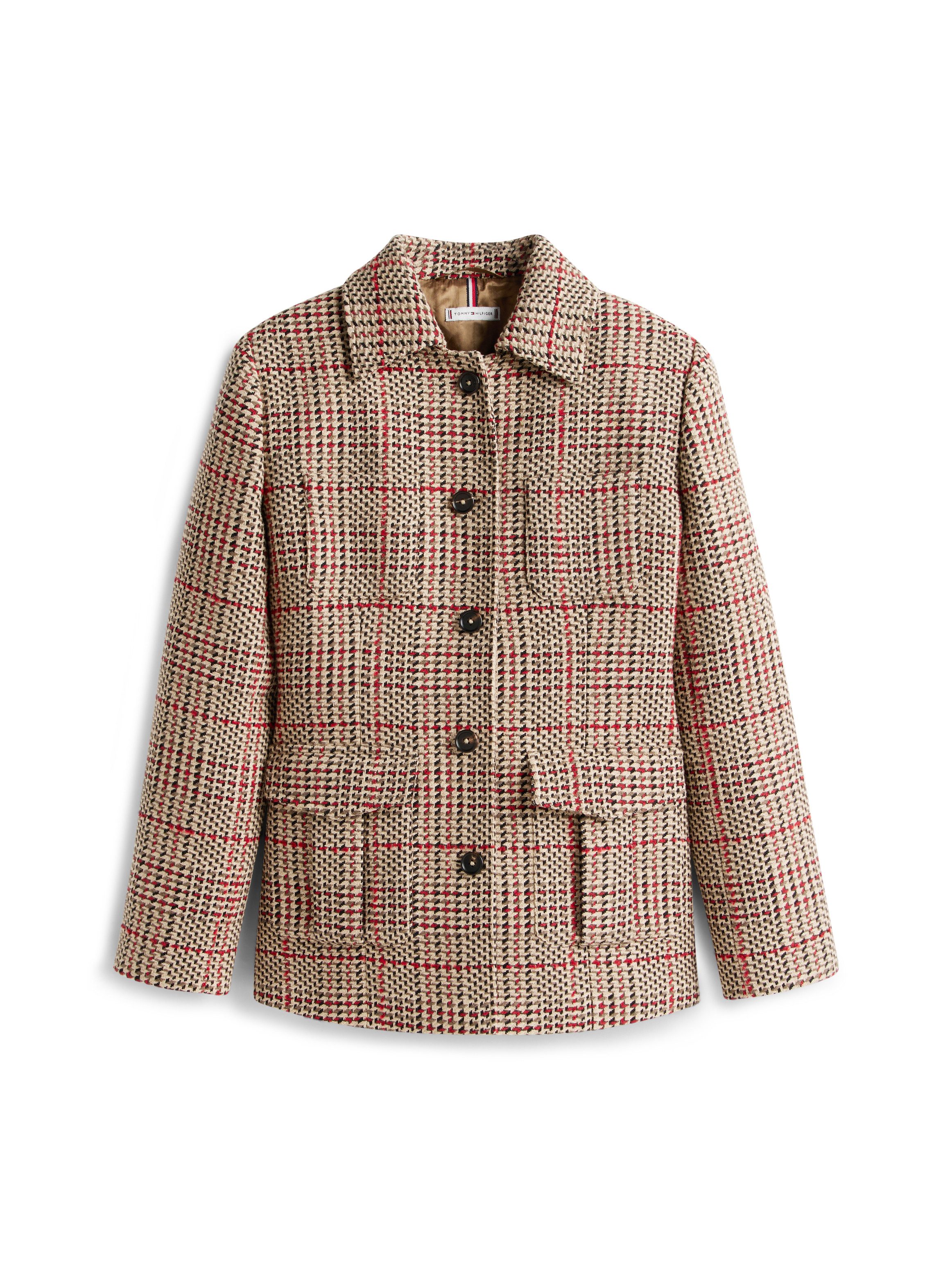 Tommy Hilfiger Korte blazer SEASONAL TEXTURE LADY JACKET
