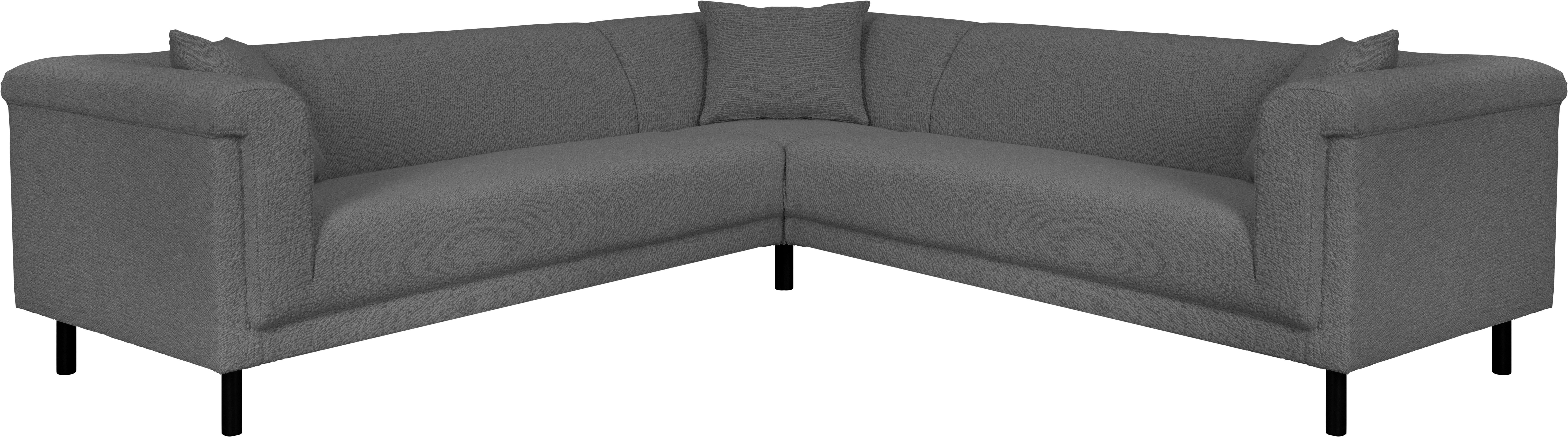 INOSIGN Hoekbank AGNIA L-vorm BxDxH: 244x244x71 cm incl. sierkussen, gelijkbenig, ook in cord