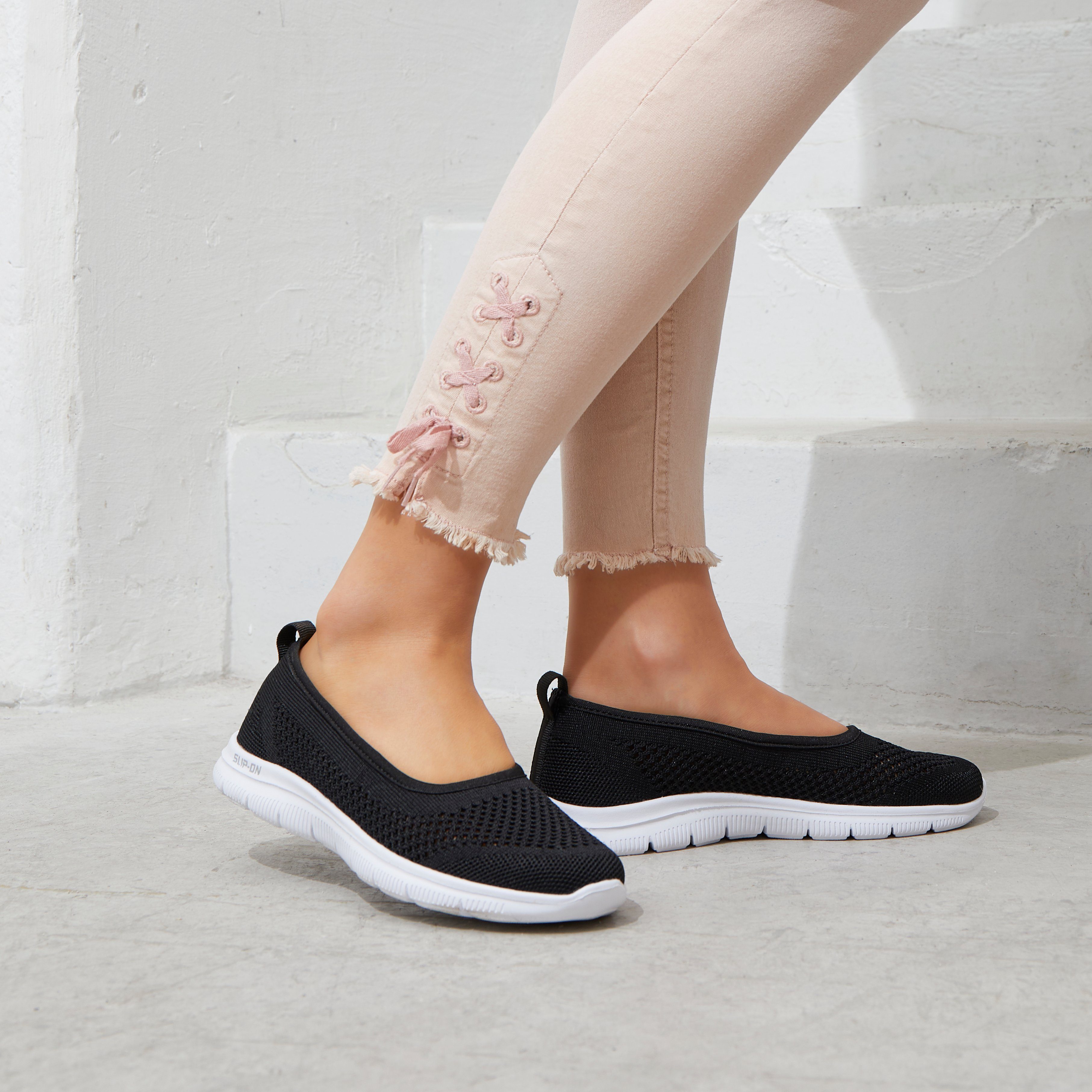 Lascana Sneaker-ballerina’s ultralichte slipper, slip-on sneaker, vrijetijdsschoen vegan