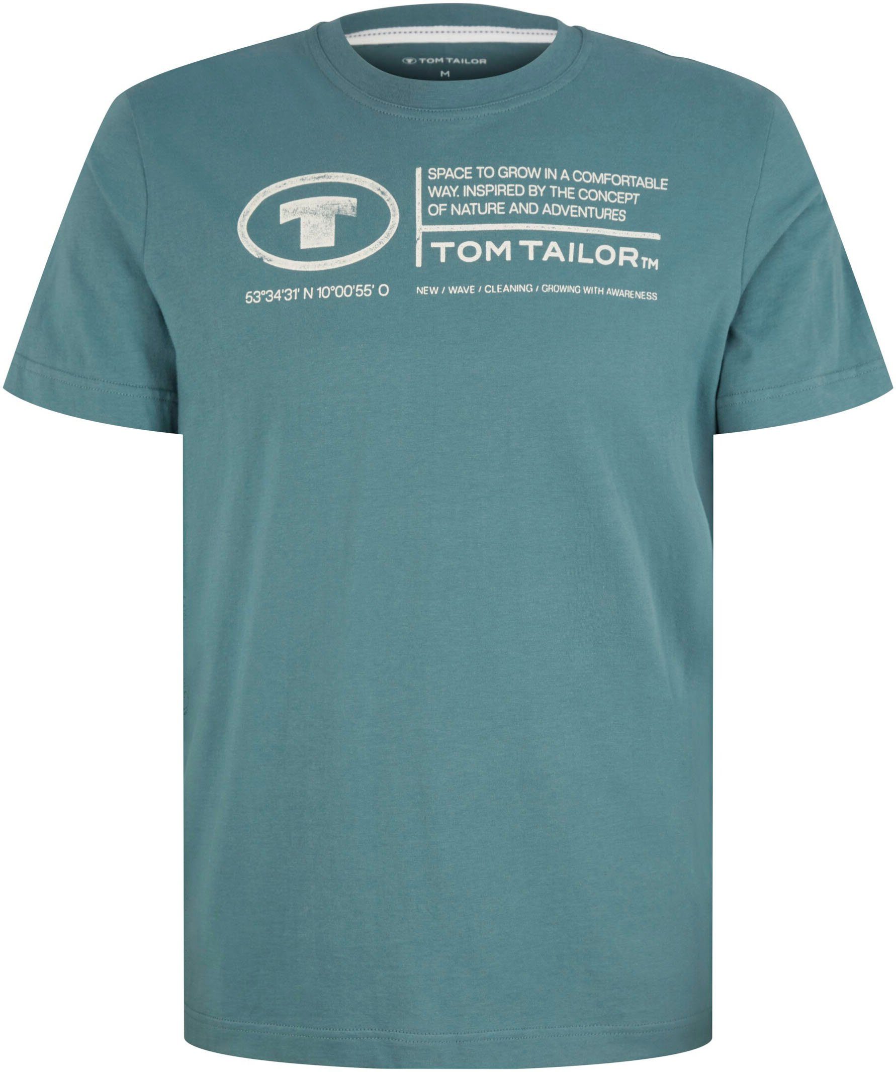 Tom Tailor Shirt met print Tom Tailor heren T-shirt, frontprint