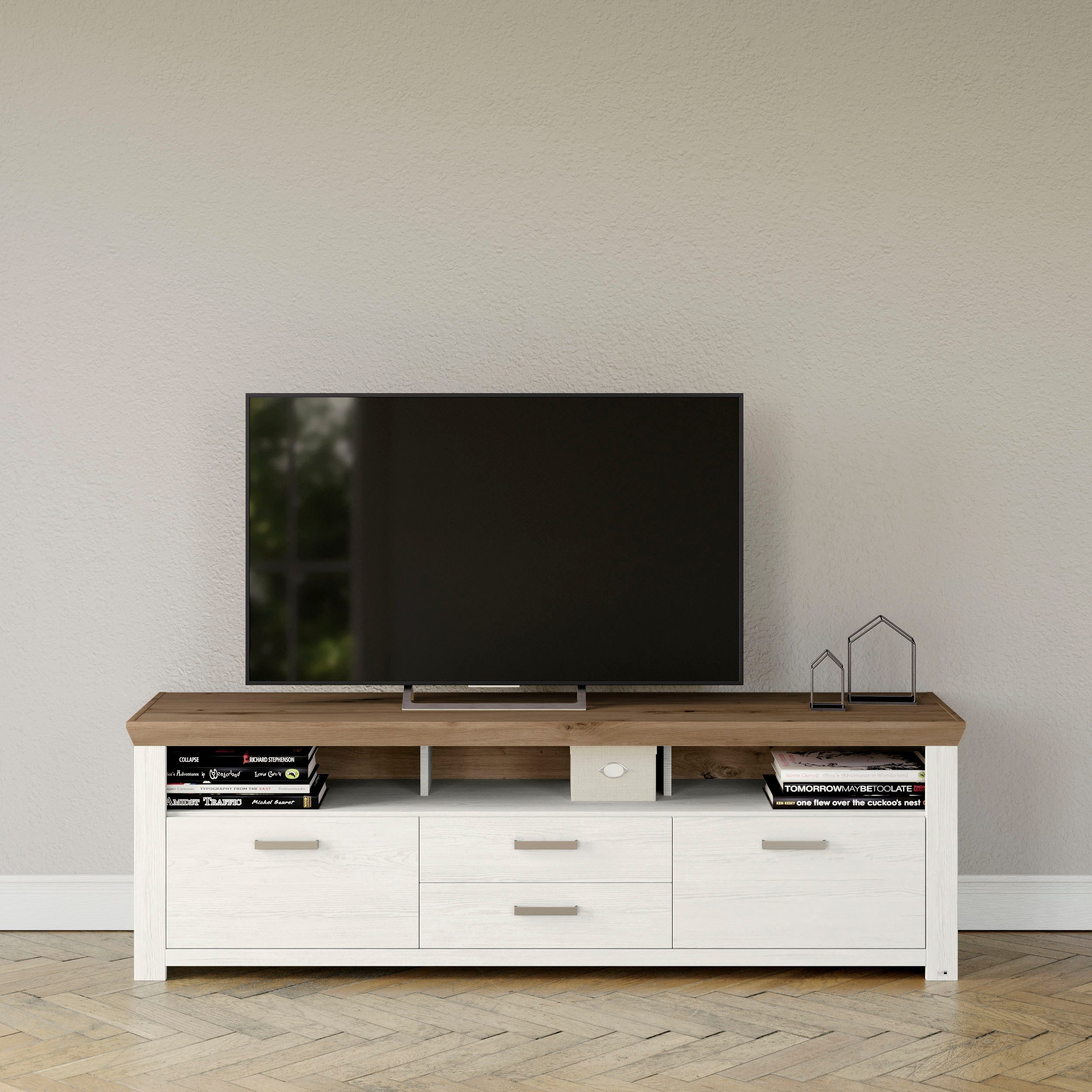 set one by Musterring Tv-meubel York Type 35, met 4 laden, verlichting optioneel, breedte 200 cm