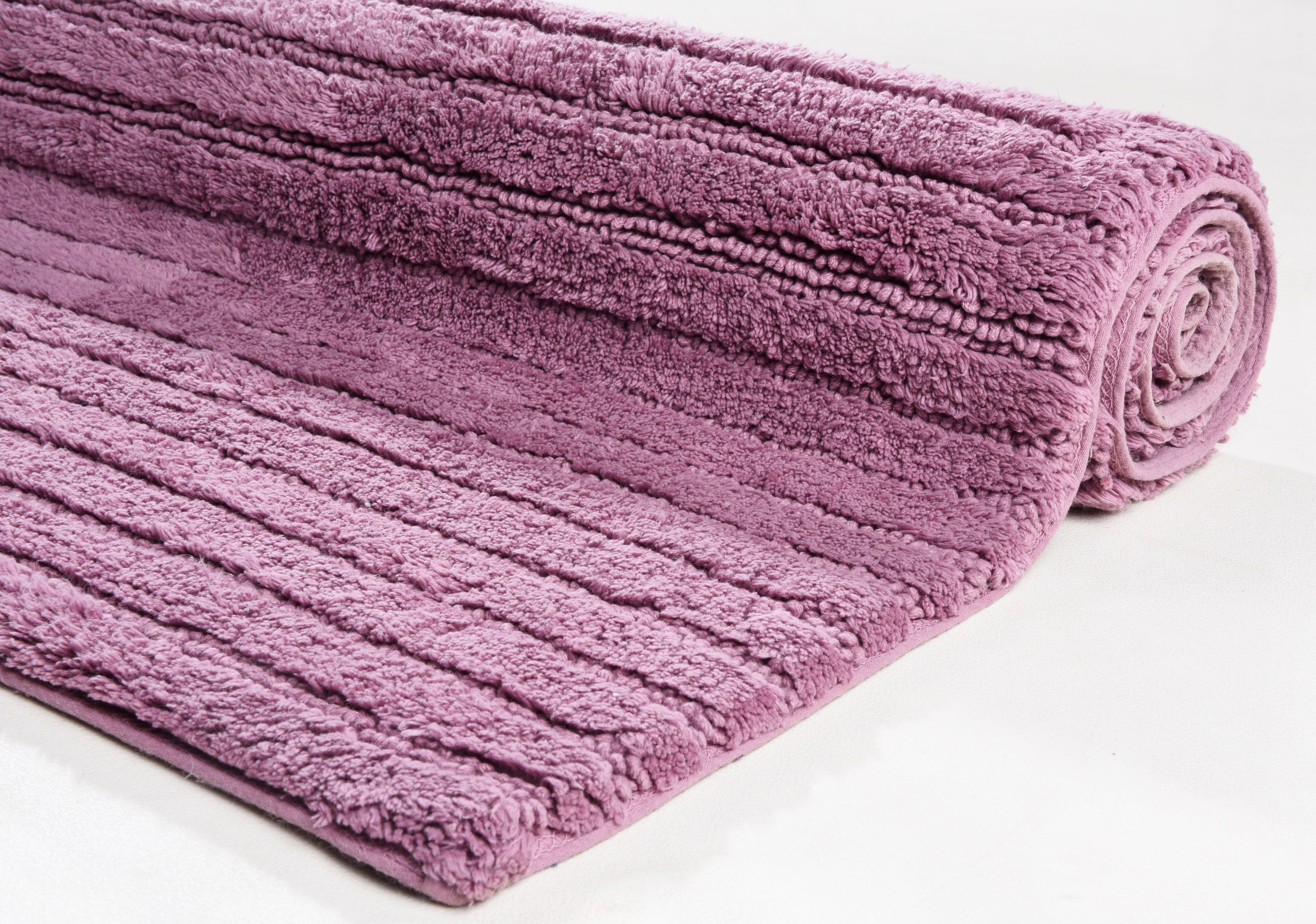 TOM TAILOR HOME Badmat Cotton Stripes Unikleurig, gestreept, puur katoen, reliëfeffect (1 stuk)