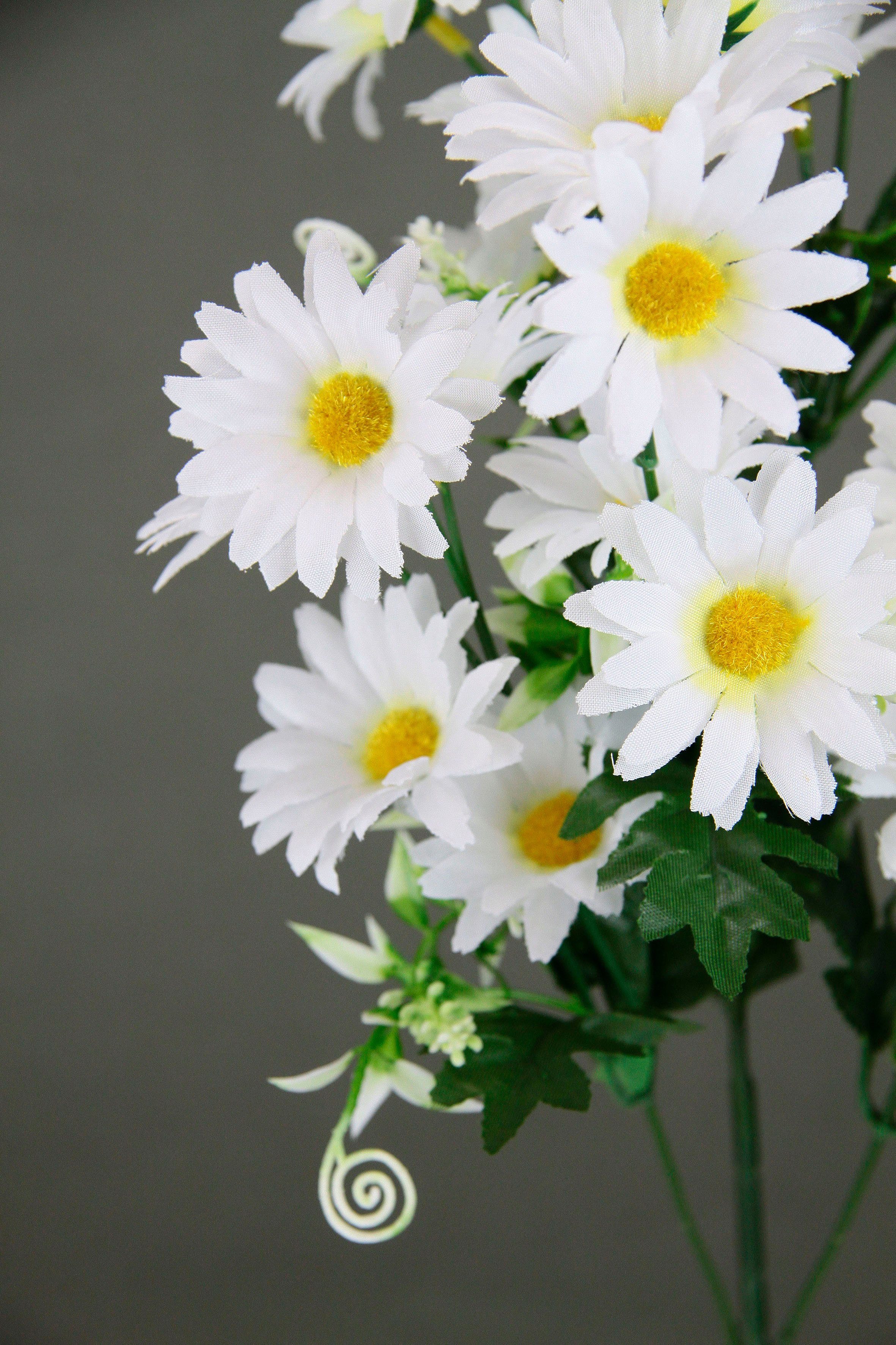 I.GE.A. Kunstbloem Margrieten tak 5-pack narcissen, kunstbloem, pasen, zijdenbloem, lent decoratie