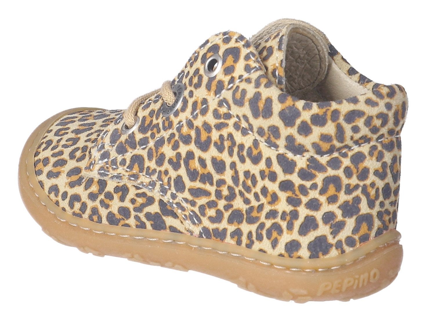PEPINO by RICOSTA Babyschoentjes DOTS WMS: Mittel , veterschoenen met wms-systeem, leer, print, maat sjabloon om te downloaden