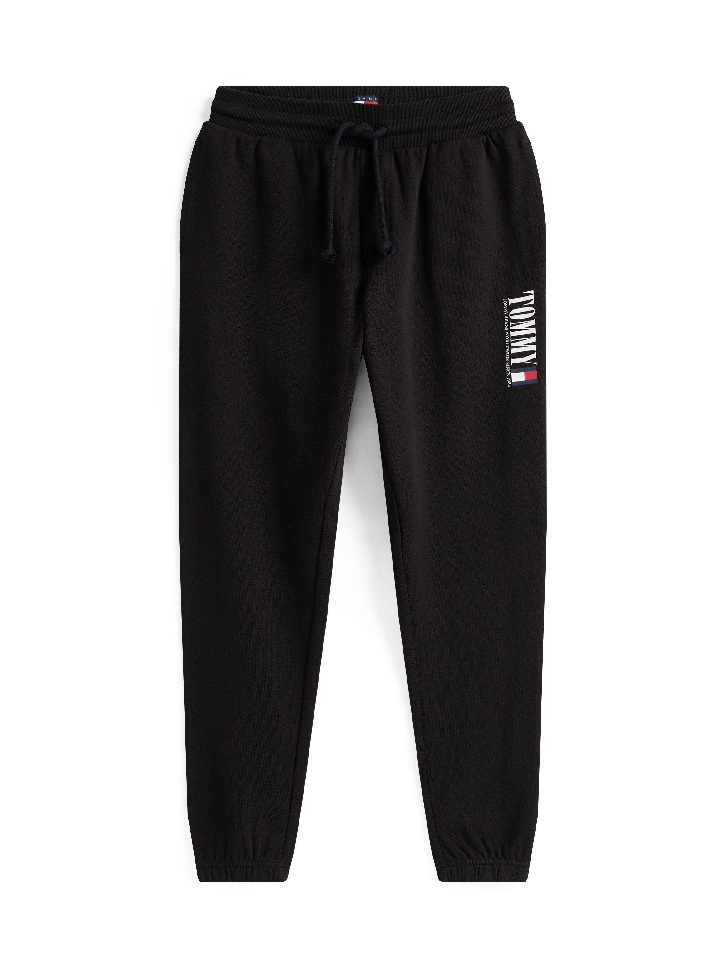 TOMMY JEANS Sweatbroek TJM SLIM RWB DNA GRAPHIC PANT met elastische tailleband, grote logoprint