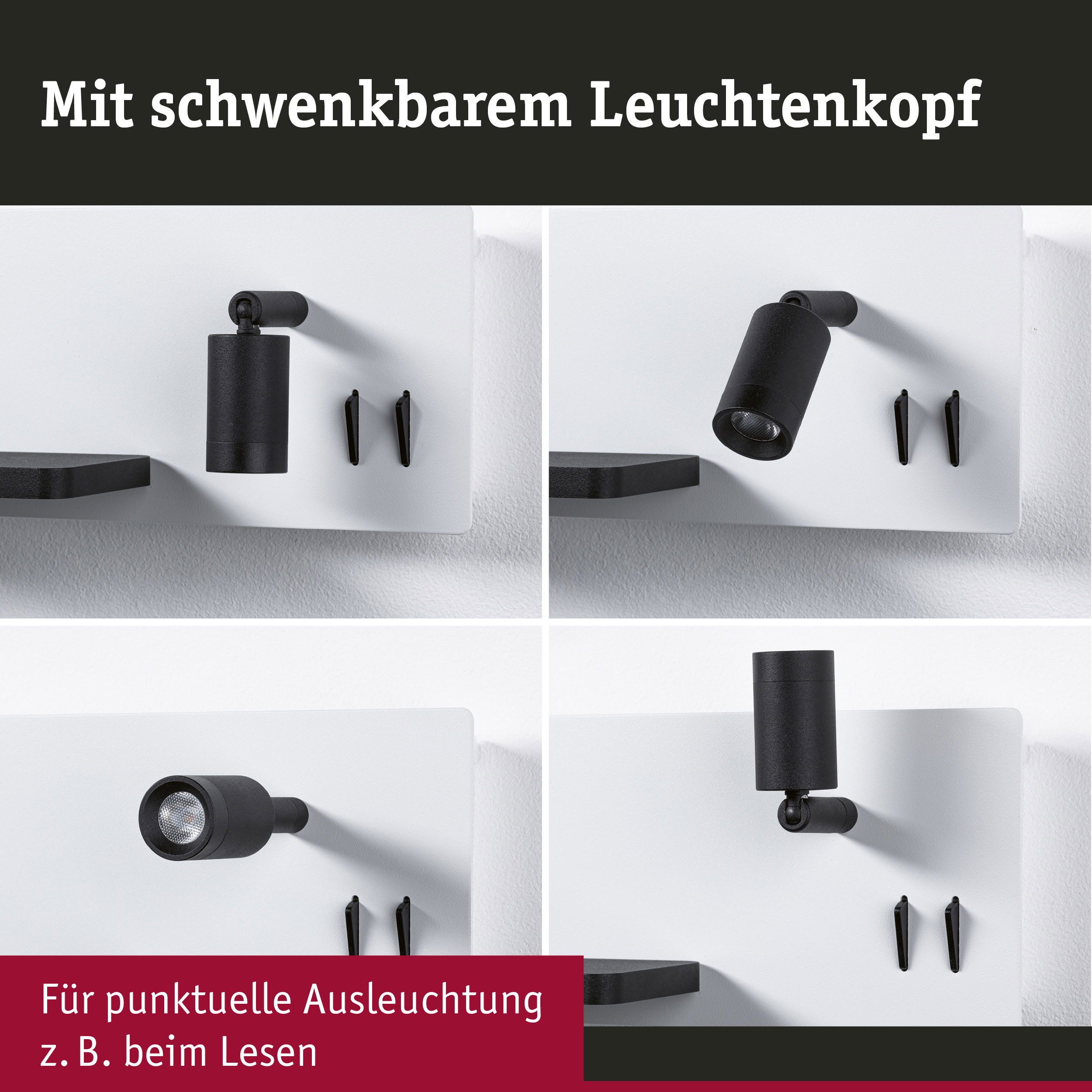 Paulmann Led-wandlamp Serra 2700K 650lm / 200lm 230V 5,5 / 1x2,6W (1 stuk)