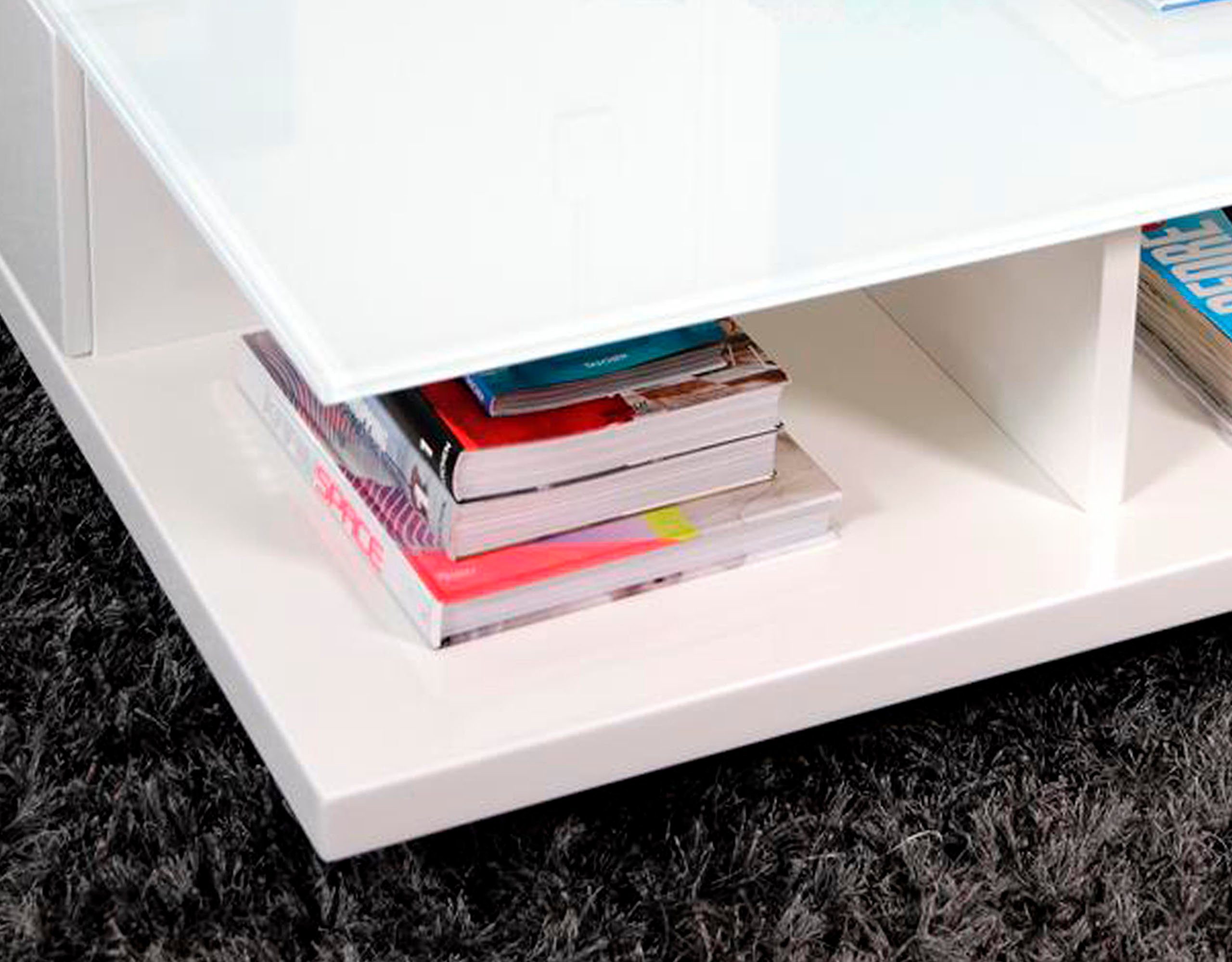 SalesFever Salontafel Tafelblad van gehard kristalglas