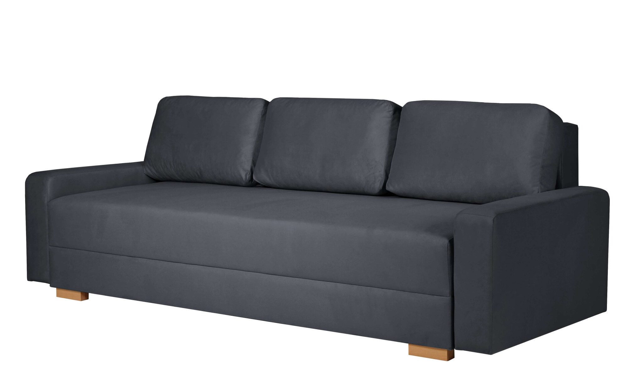 INOSIGN 3-zitsbank SHERIDIAN slaapbank met bedlade, in fijncord en velvet met golvende ondervering, moderne bekleding, b/h/d 225/94/80