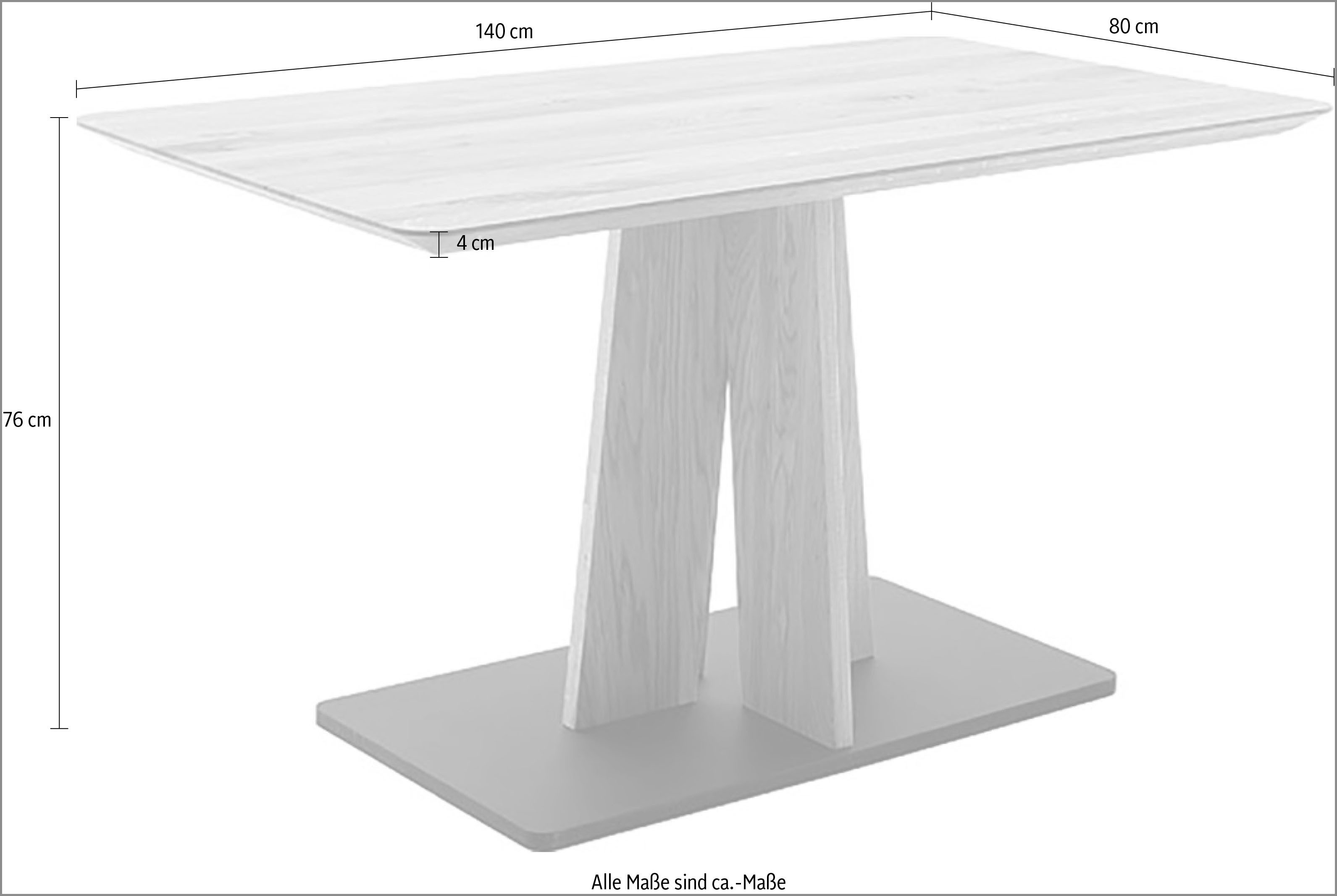 MCA living Eettafel Marilia eettafel Kruisvormig frame (1 stuk)