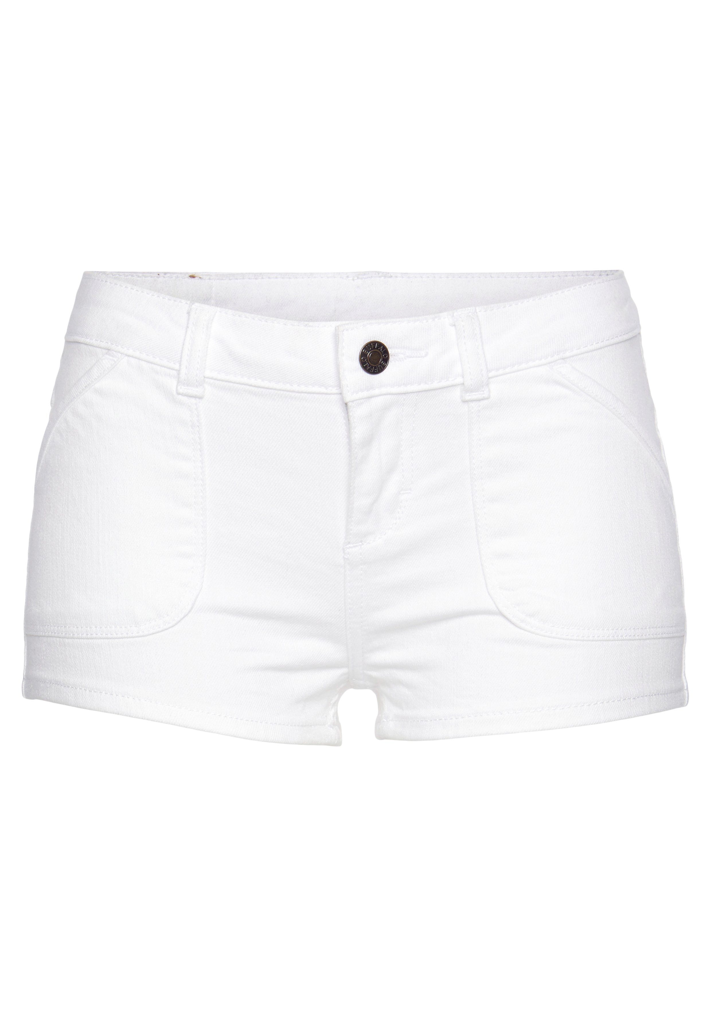 Buffalo Hotpants met zakken, korte broek, denim shorts, elastisch