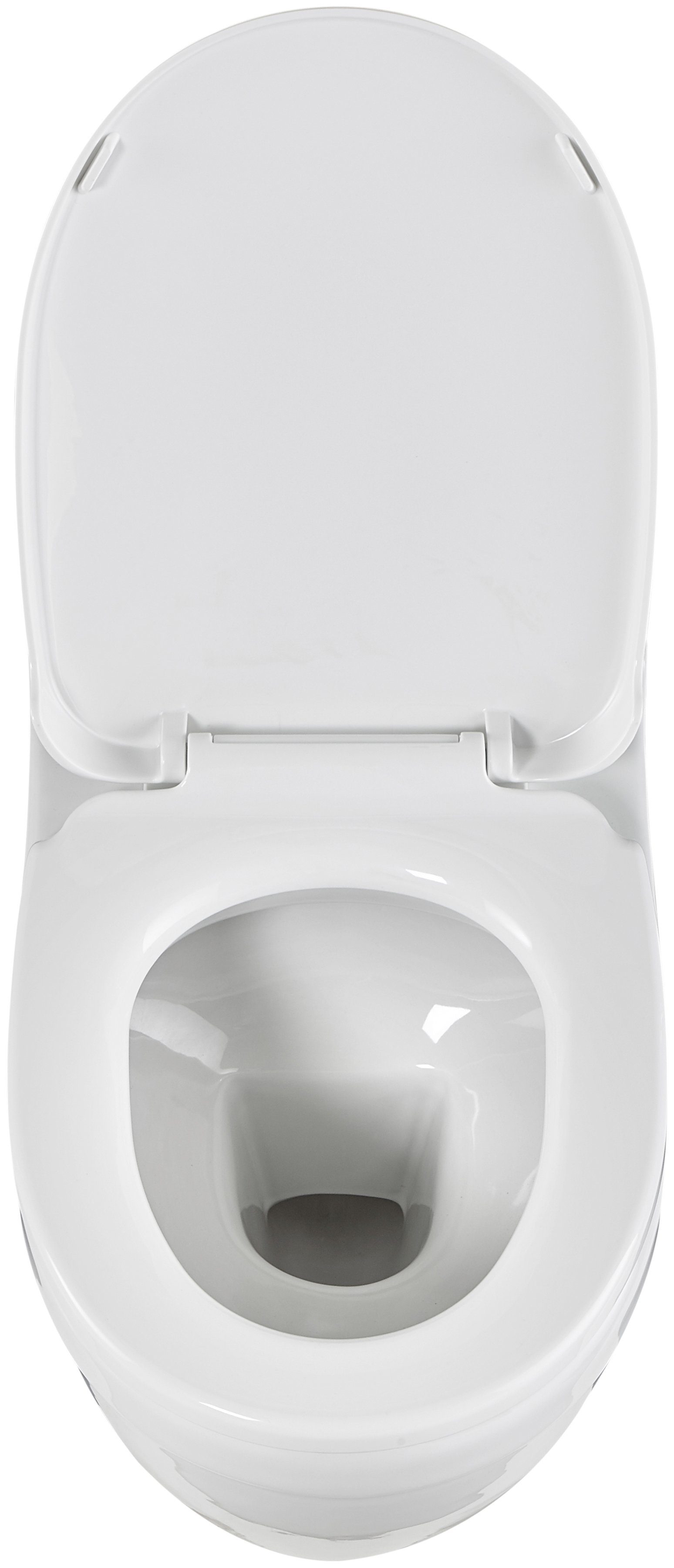 welltime Diepspoeltoilet DOVER randloos toilet van hoogwaardig sanitairkeramiek, incl. toiletzitting (set)