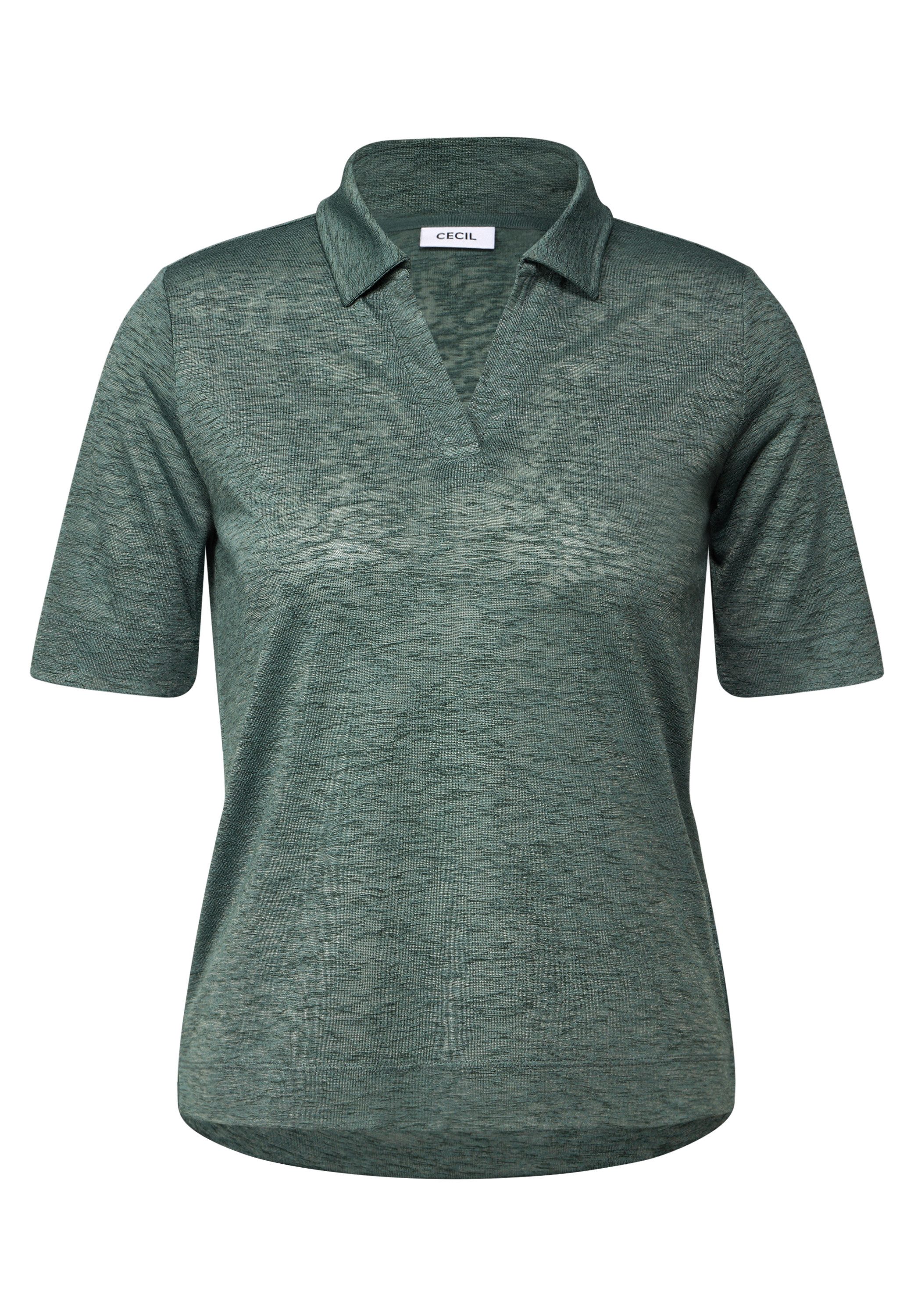 Cecil Poloshirt in linnen-look