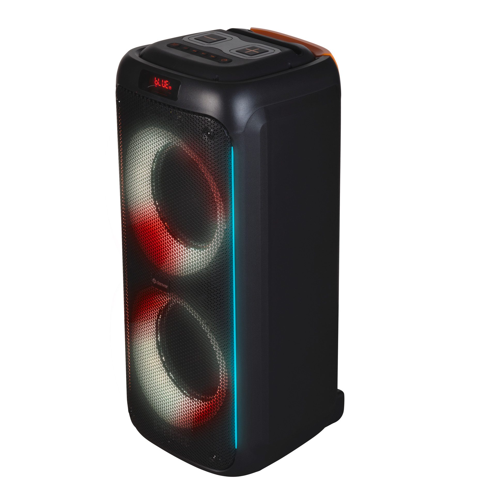 Denver Party-luidspreker BPS-458 met afstandsbediening en draadloze microfoon