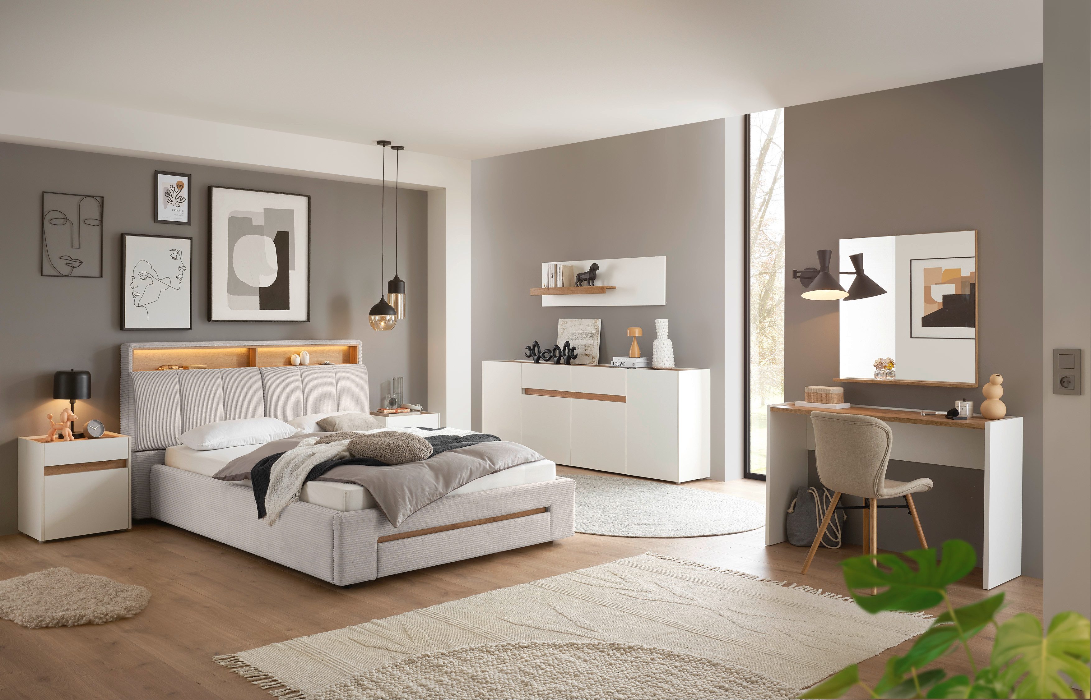 INOSIGN Gestoffeerd bed CiTY/GiRON,, gepolsterd opbergbed, met LED-verlichting Bedkisten met hondenbed of als opbergruimte, opklapbare hoofdeinden
