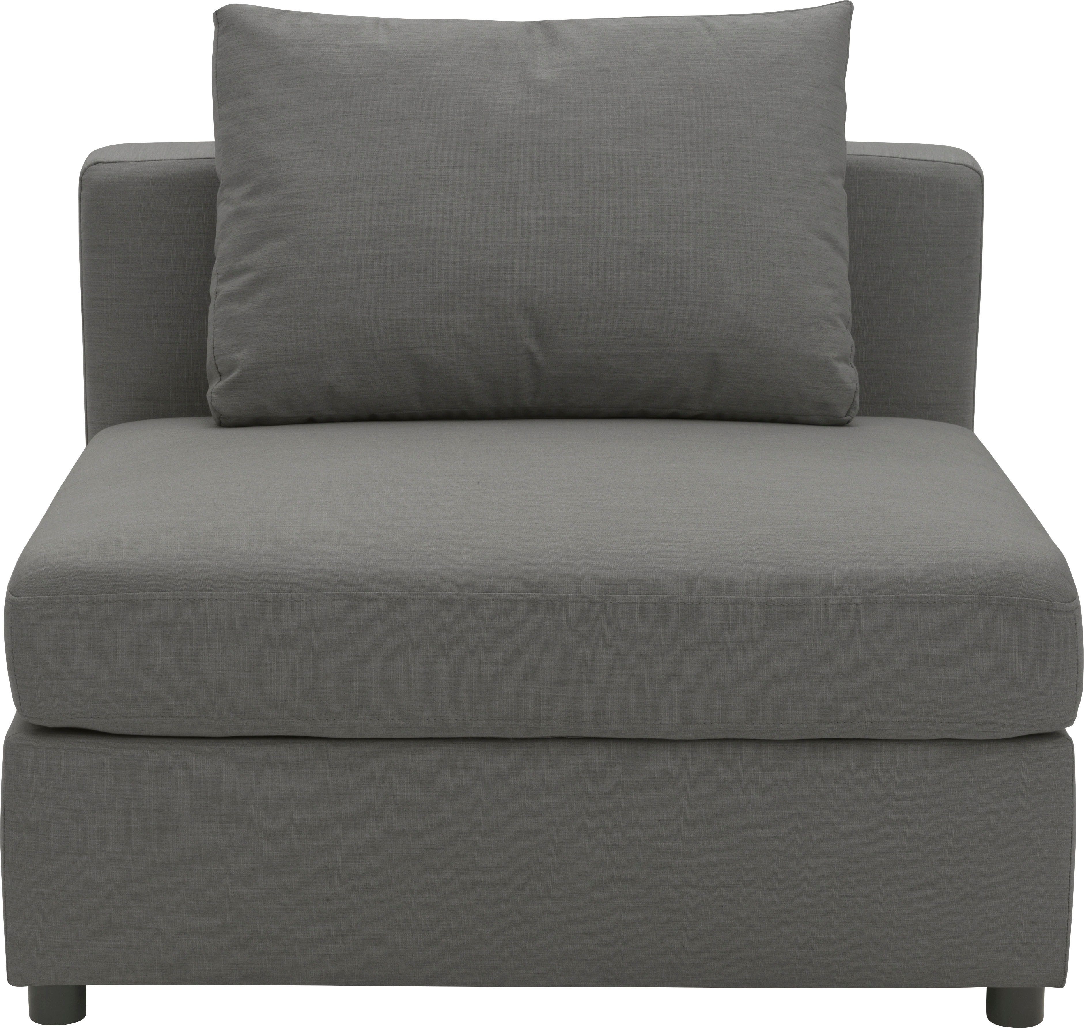DOMO collection Sofaelement Solskin, individueel uitbreidbaar/combineerbaar met losse kussens. rug- en zijpanelen als steeksysteem.