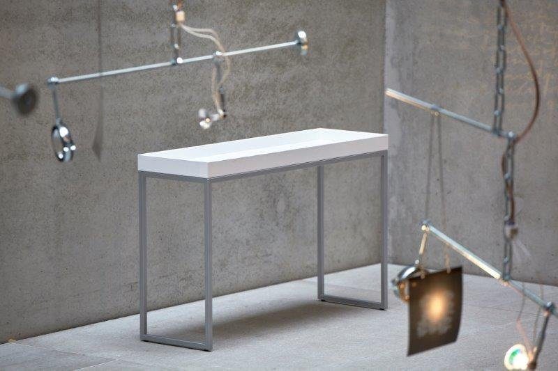 OTTO Sidetable Pizzo in verschillende kleuren frame verkrijgbaar, breedte 80 cm bijzettafels wit