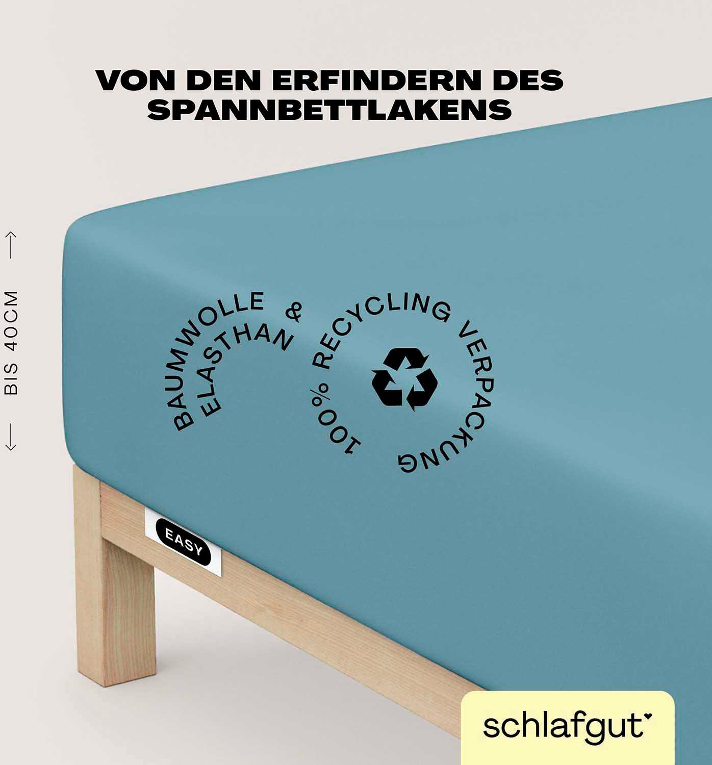 Schlafgut Hoeslaken EASY jersey elastaan boxspring (1 stuk)