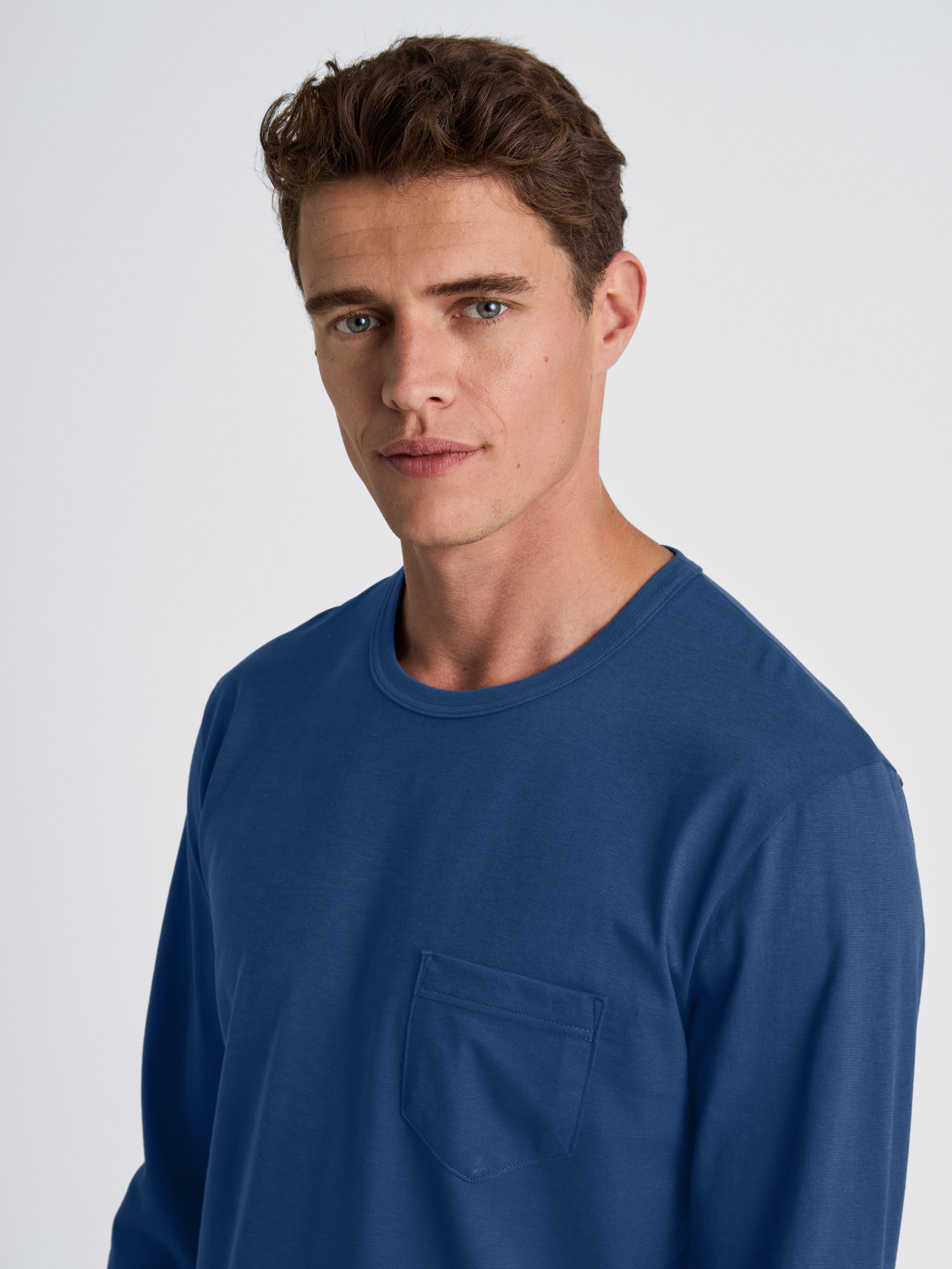 CALIDA Pyjama Relax Imprint Langarm-shirt & broek met rechte pijp (2-delig)