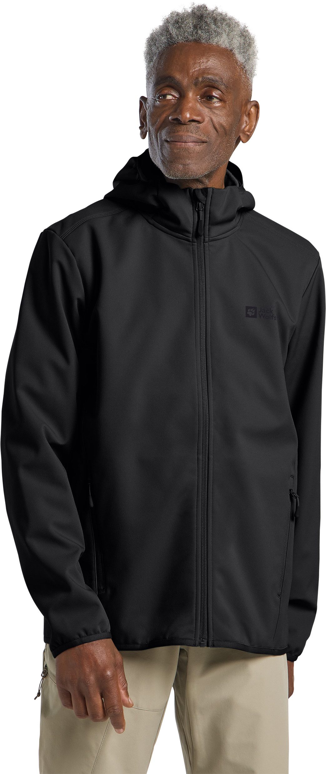 Jack Wolfskin Softshell-jack BORNBERG HOODY winddicht, waterafstotend