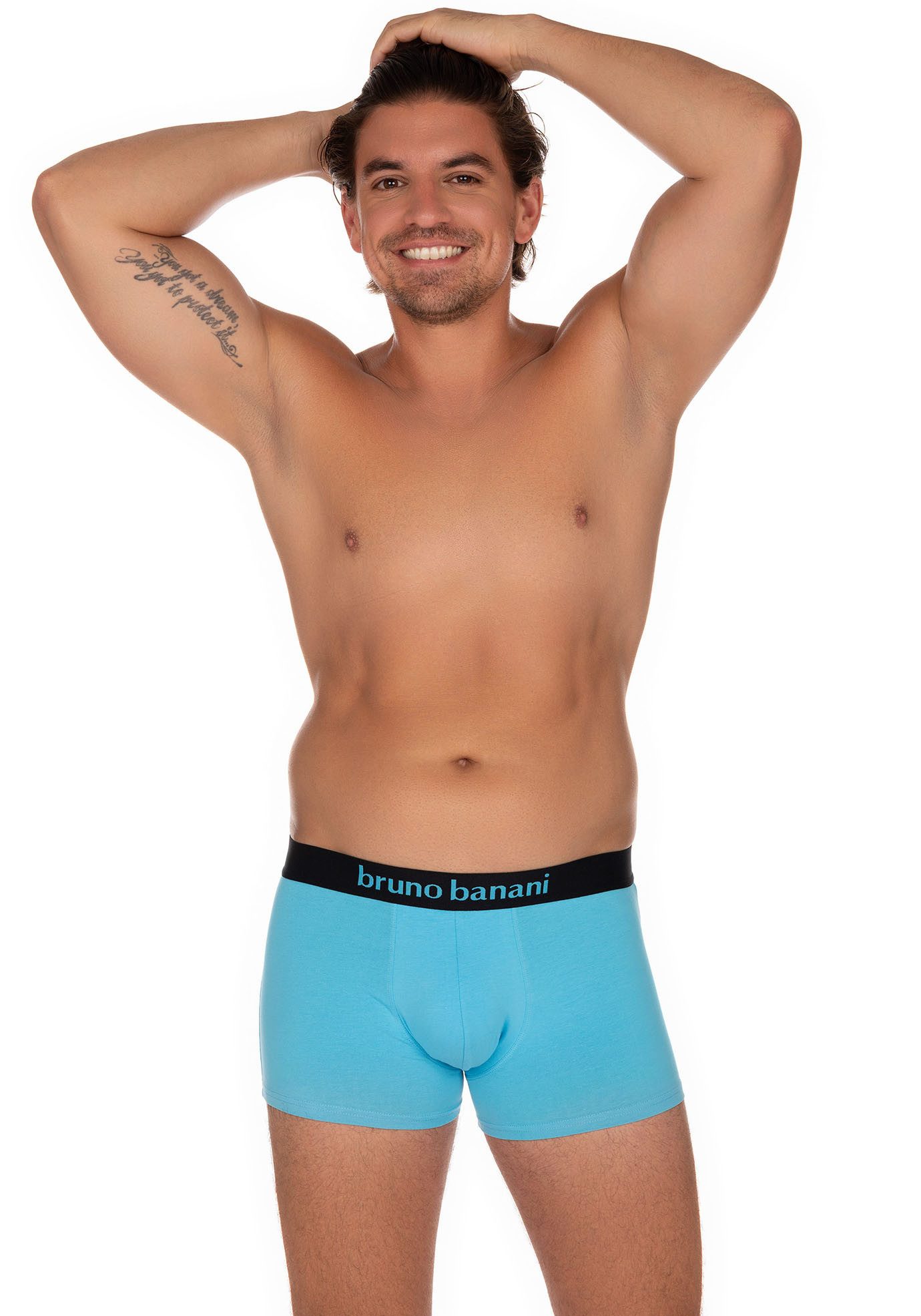 Bruno Banani Boxershort met contrasterend logo-tailleband (2 stuks, Set van 2)