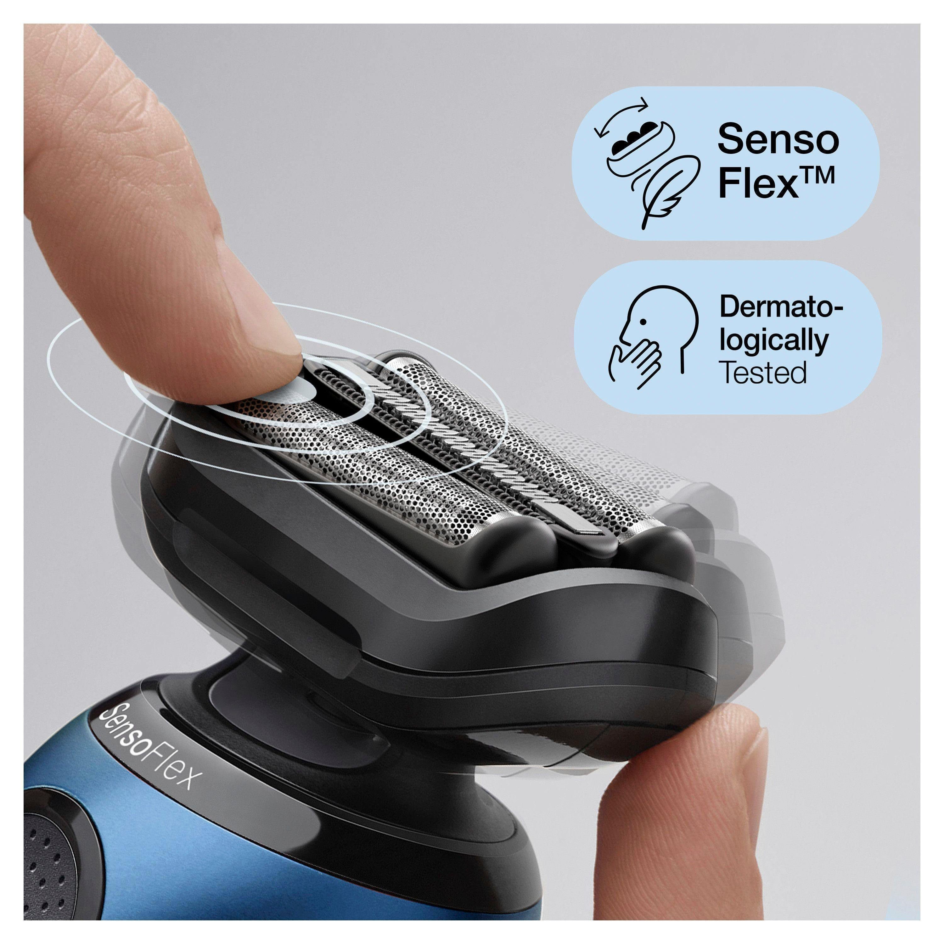 Braun Elektrisch scheerapparaat Series 6 61-B1500s EasyClick-baardtrimmer-opzet, Wet&Dry