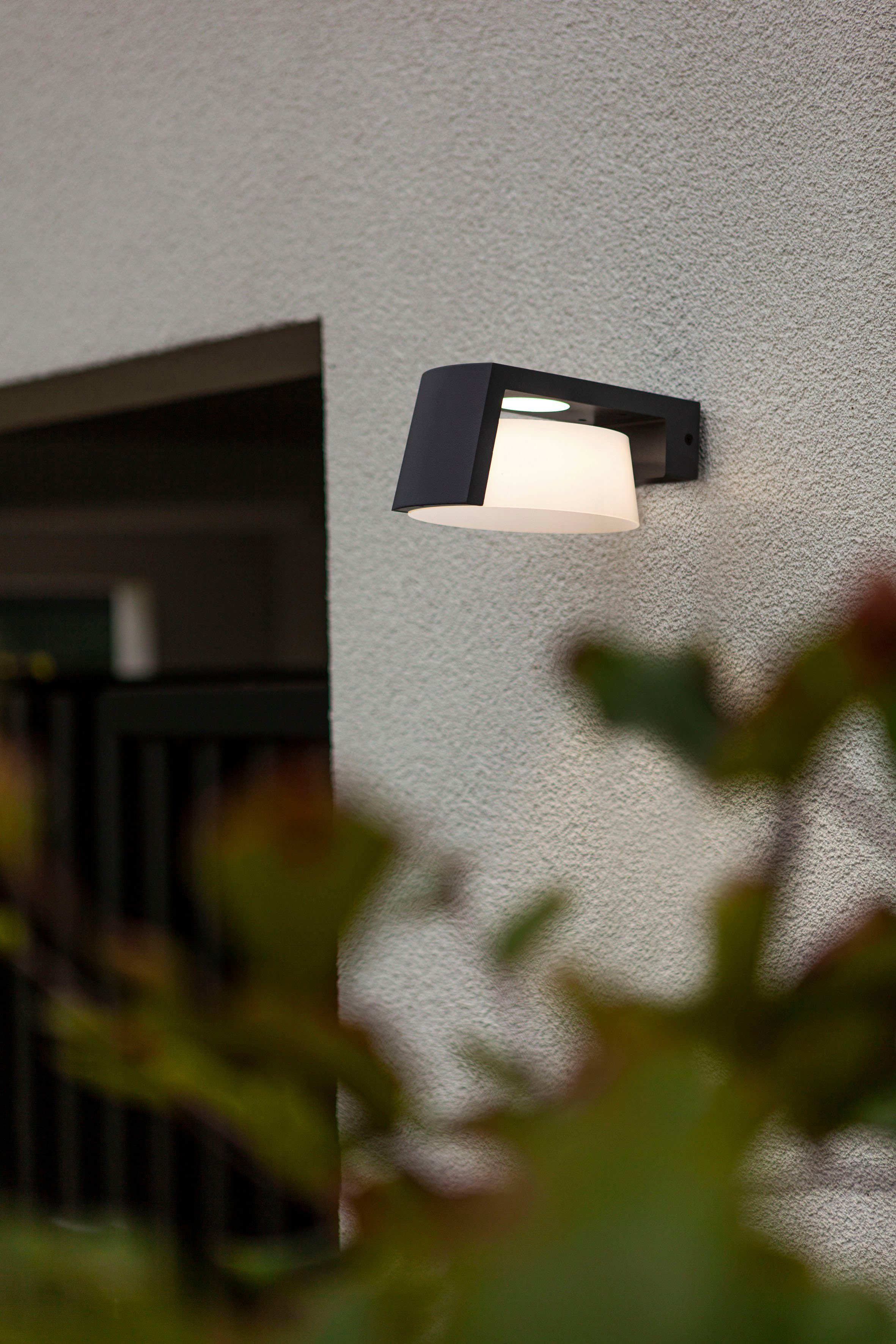 LUTEC Ledwandlamp voor buiten Moon (1 stuk)