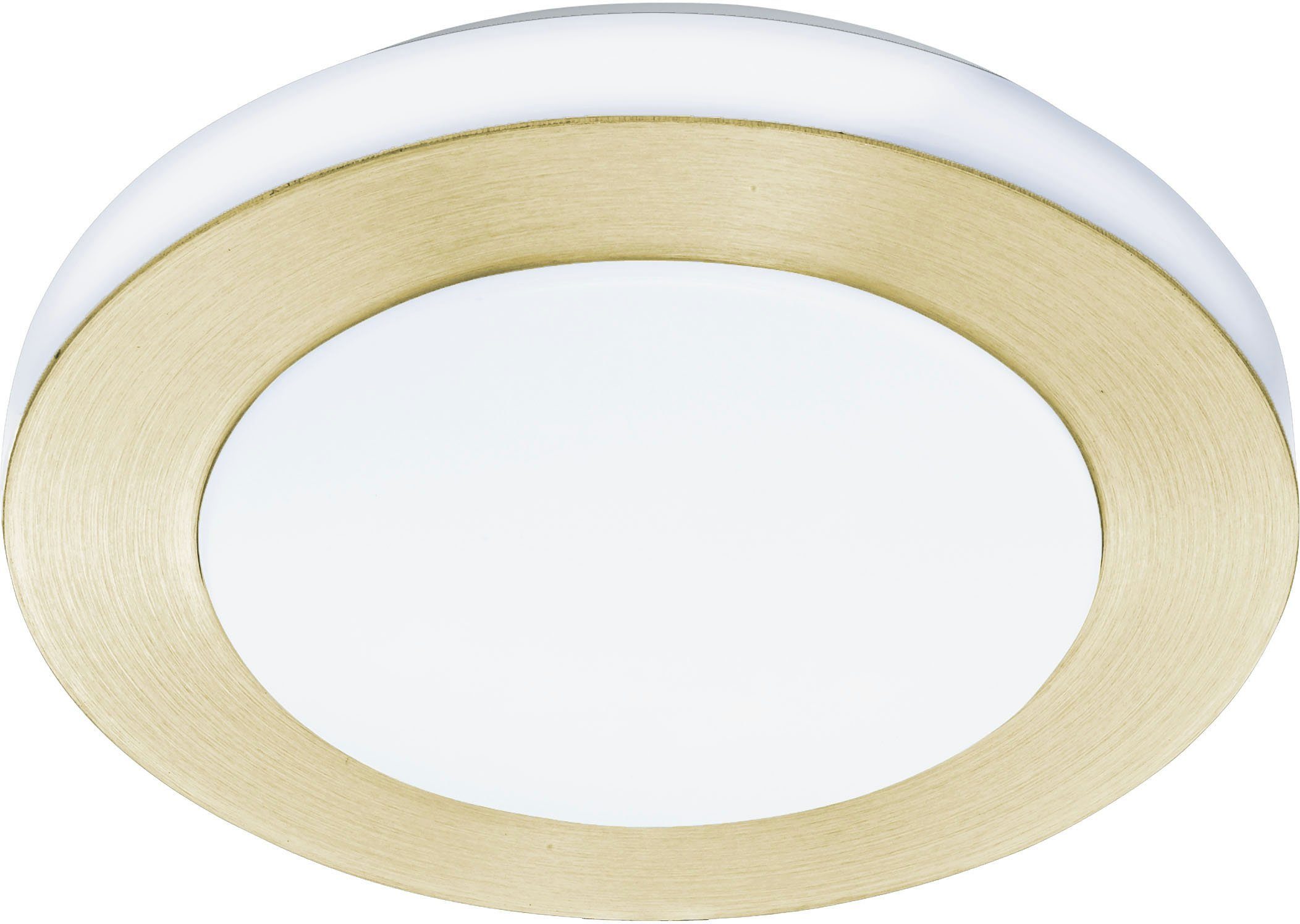 EGLO Plafondlamp Led CARPI Plafondlamp in messing en wit van staal - 3,6W - warmwit (1 stuk)