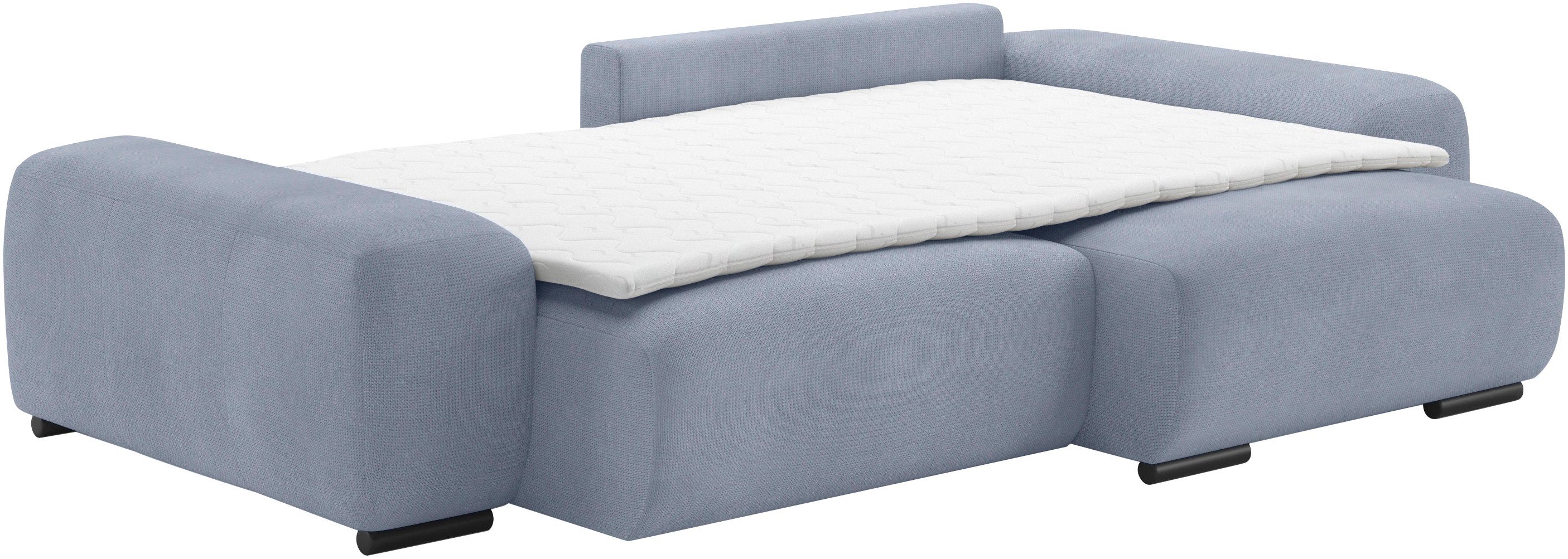 Mr. Couch Hoekbank Sundance, L-vorm Permanente slaper met bed, bedbox, tot 140 kg belastbaar