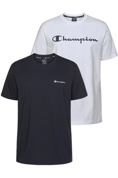 champion t-shirt (set, set van 2) blauw